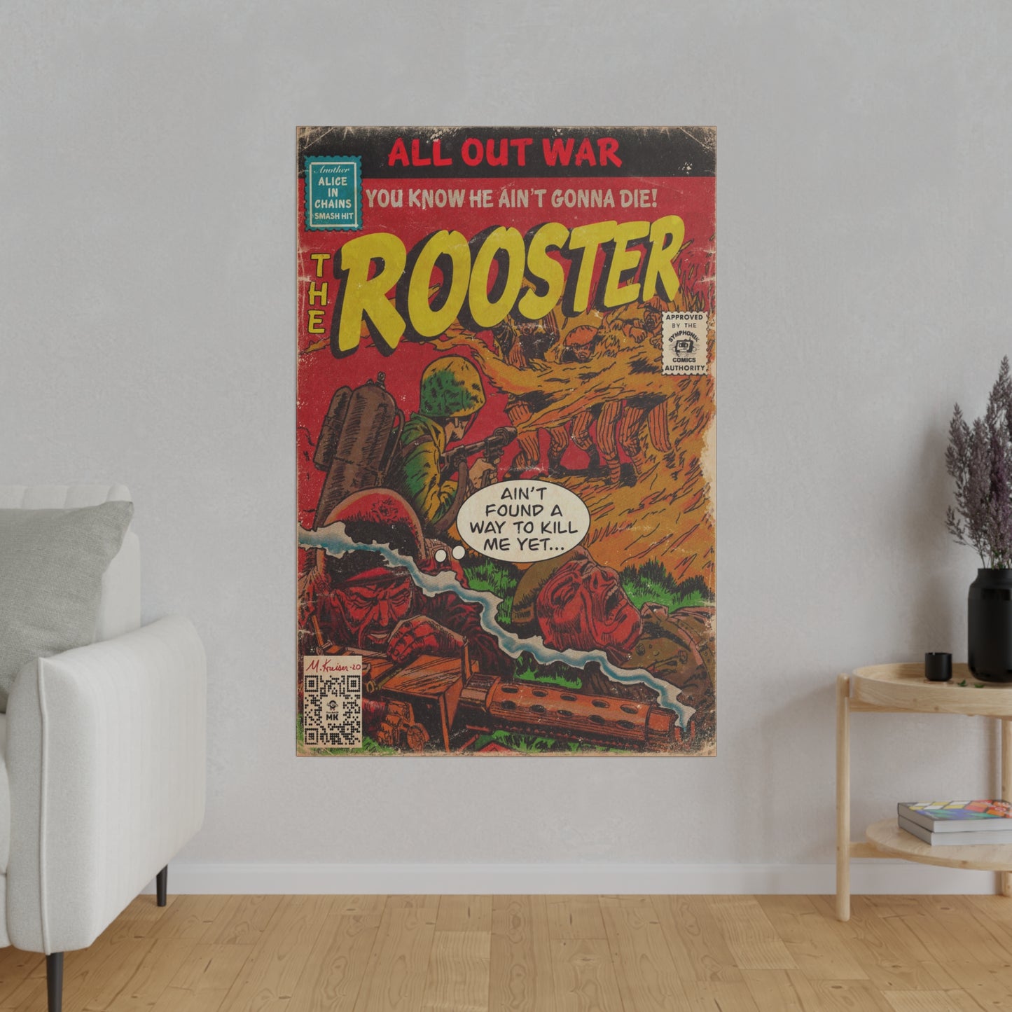 Alice In Chains - Rooster - Matte Canvas, Stretched, 0.75"