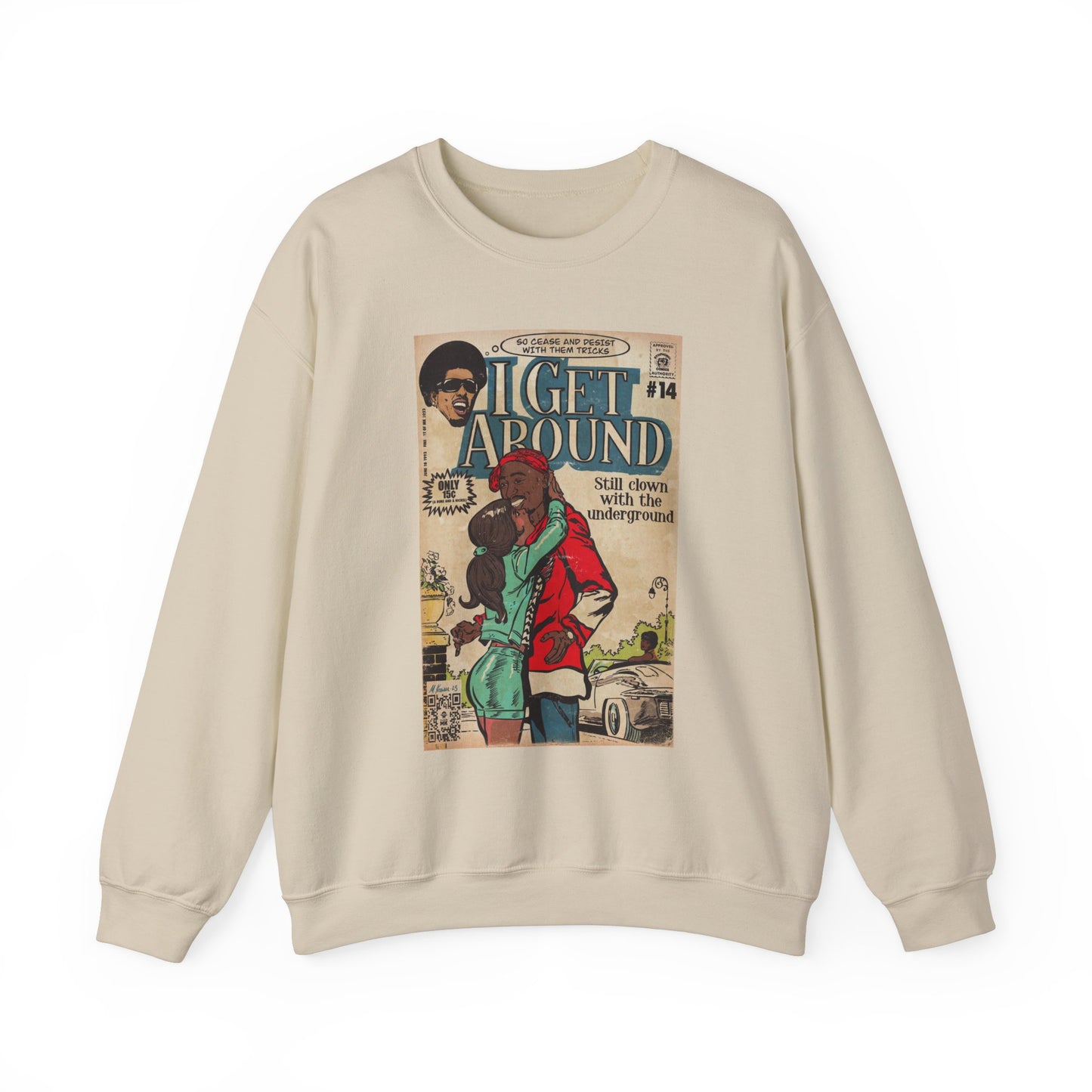 2Pac - I Get Around - Tupac - Unisex Heavy Blend™ Crewneck Sweatshirt