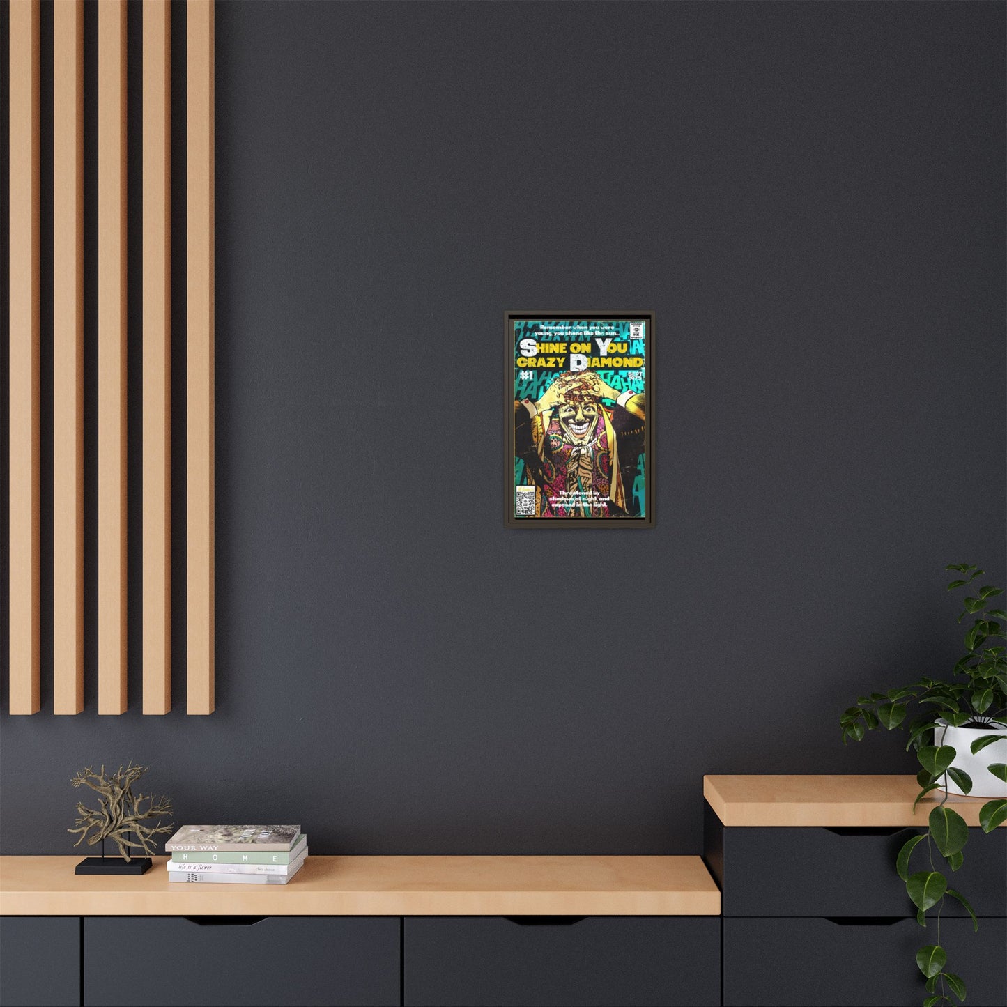 Pink Floyd - Shine on You crazy Diamond -  Gallery Canvas Wraps, Vertical Frame