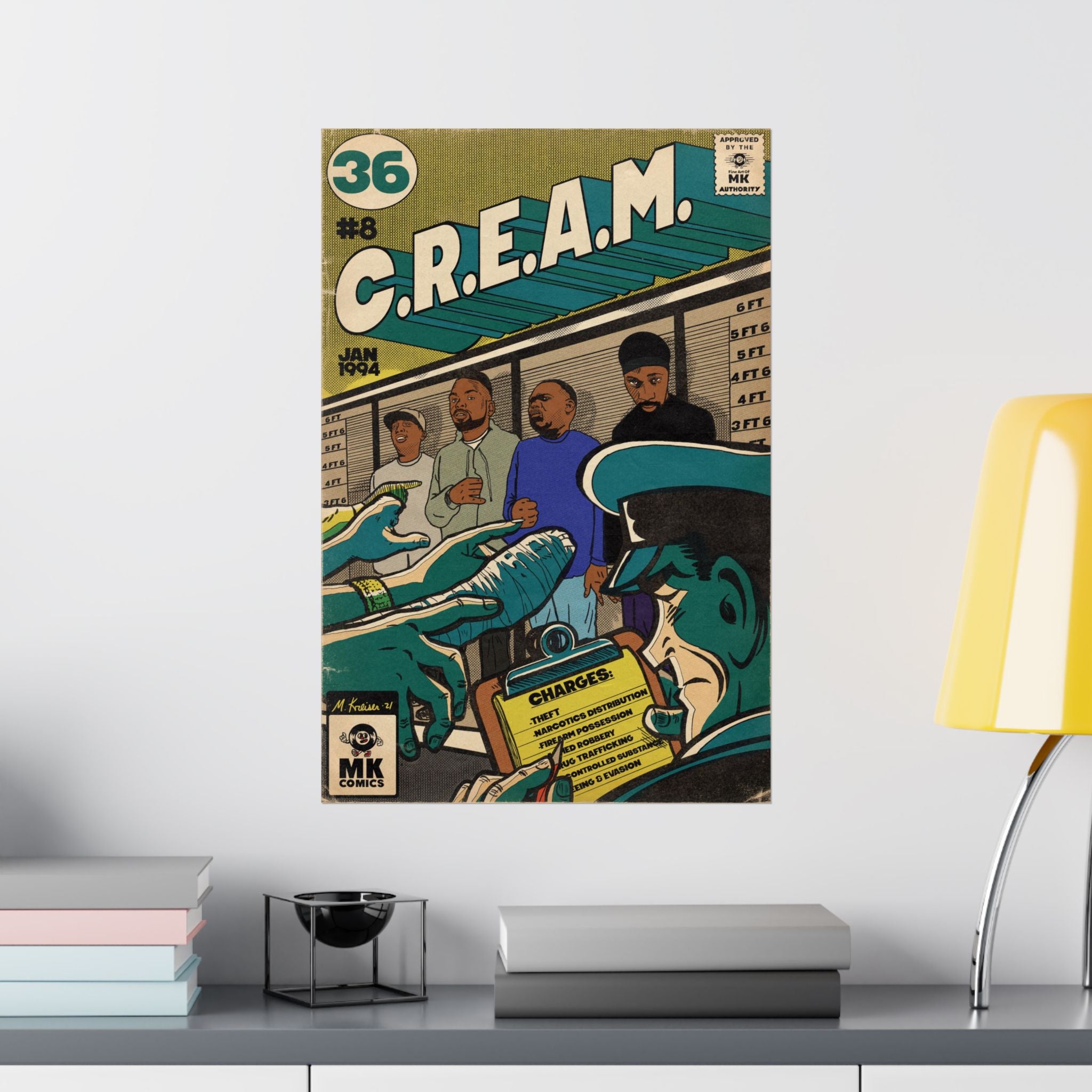 C.R.E.A.M - Comic Book Art - Vertical Matte Poster