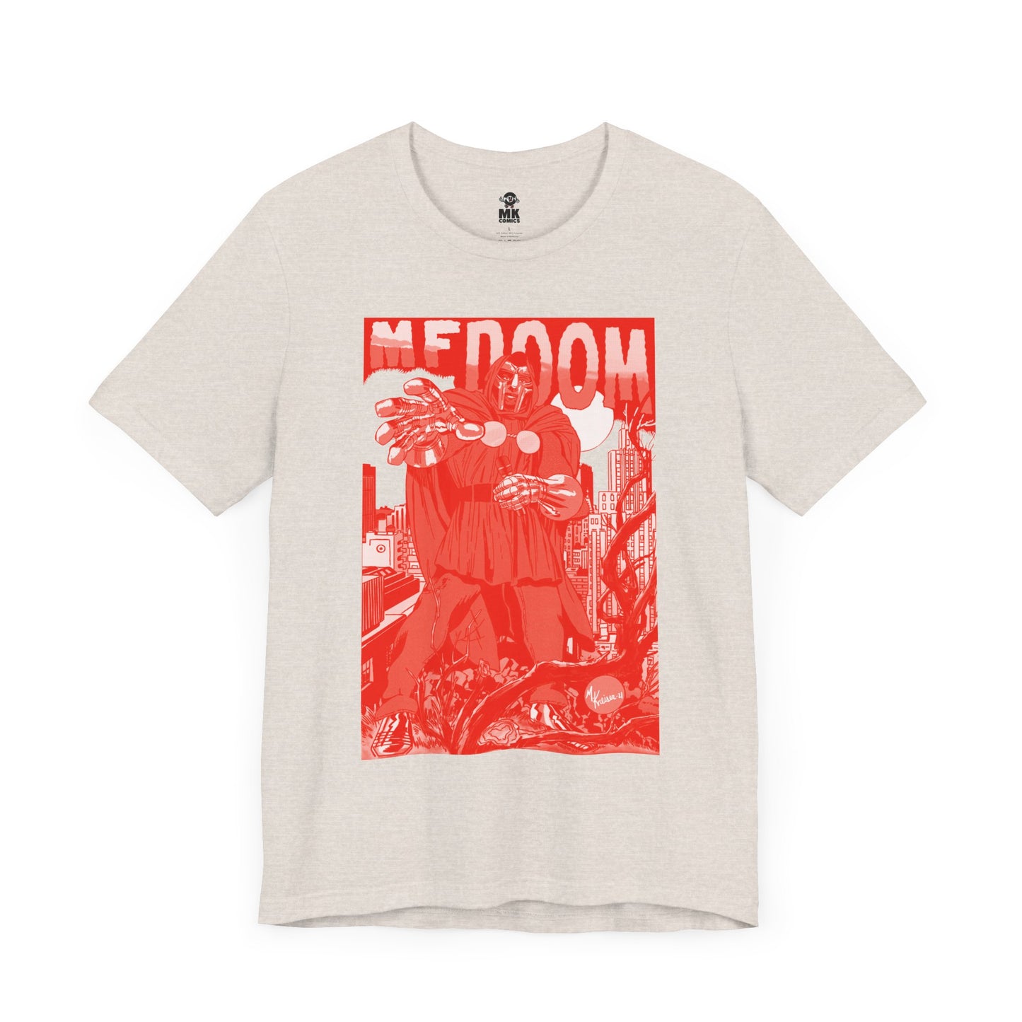 DOOM - Comic Book Art - RED VARIANT - Unisex Jersey Short Sleeve Tee
