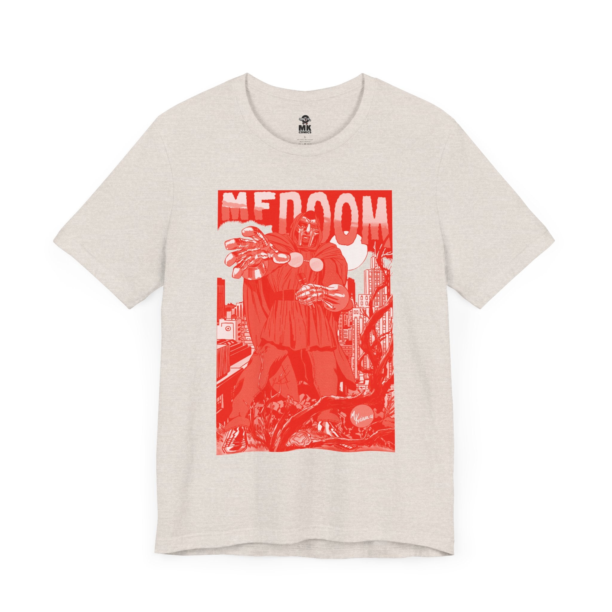 DOOM - Comic Book Art - RED VARIANT - Unisex Jersey Short Sleeve Tee
