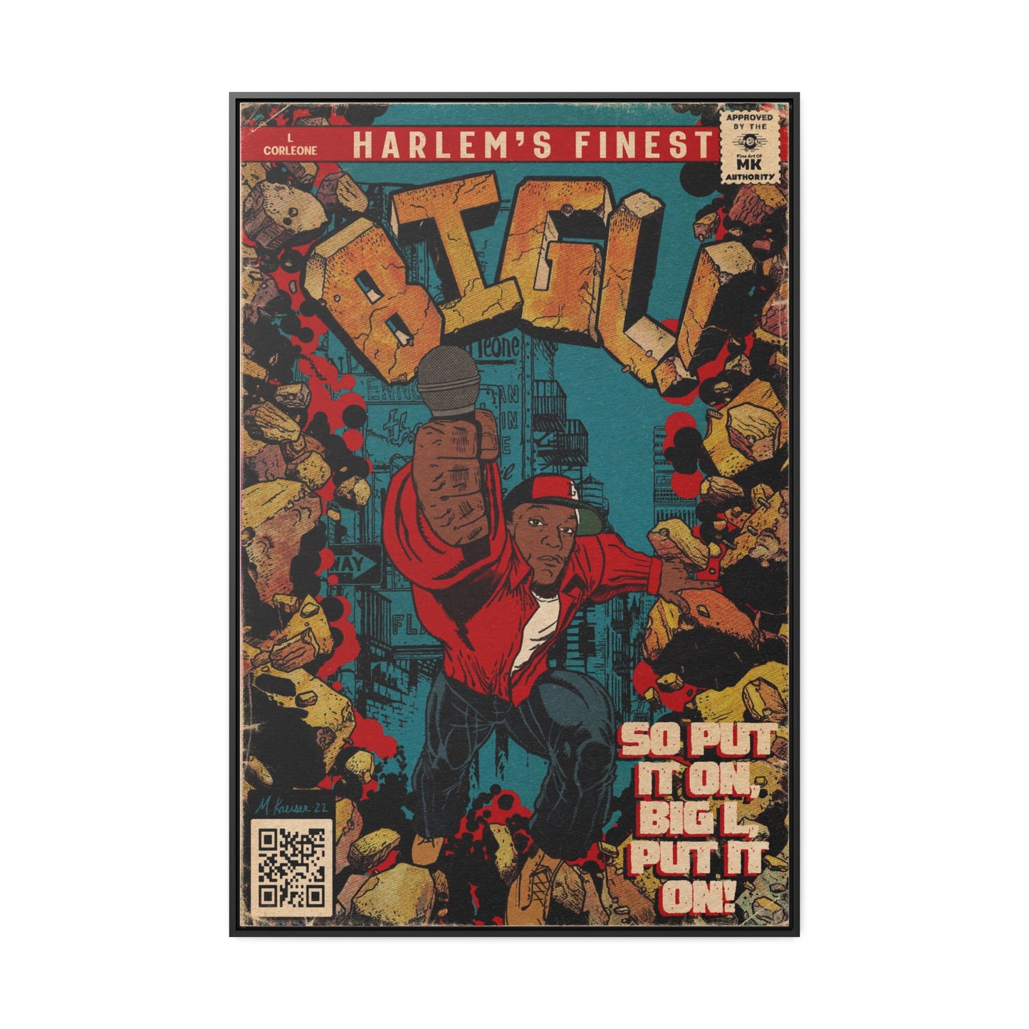 Big L - Put It On - Gallery Canvas Wraps, Vertical Frame