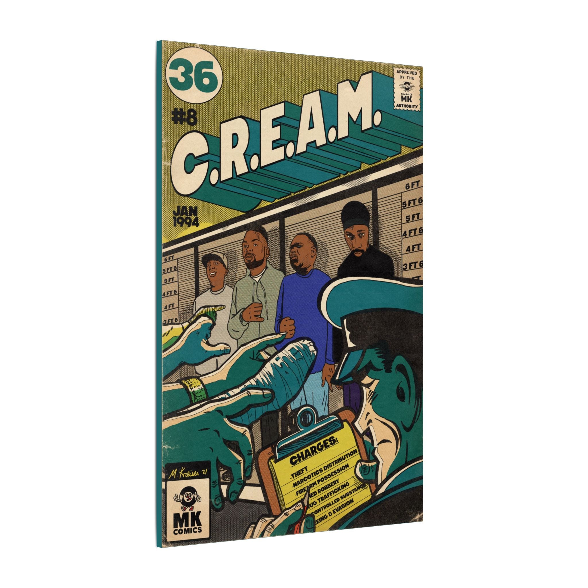 C.R.E.A.M - Matte Canvas, Stretched, 0.75" (Multi-Size)