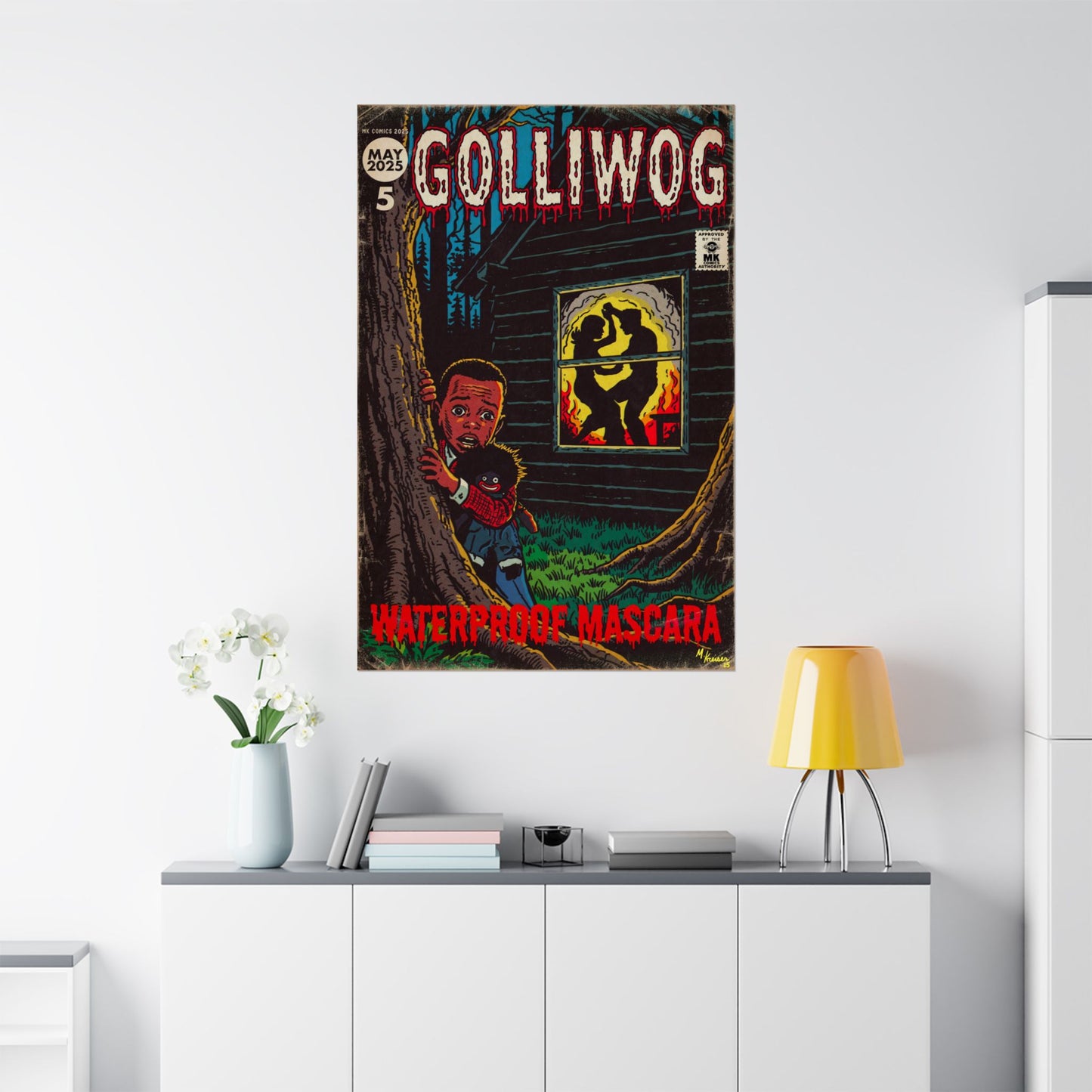 Waterproof Mascara - Golliwog - Matte Vertical Posters
