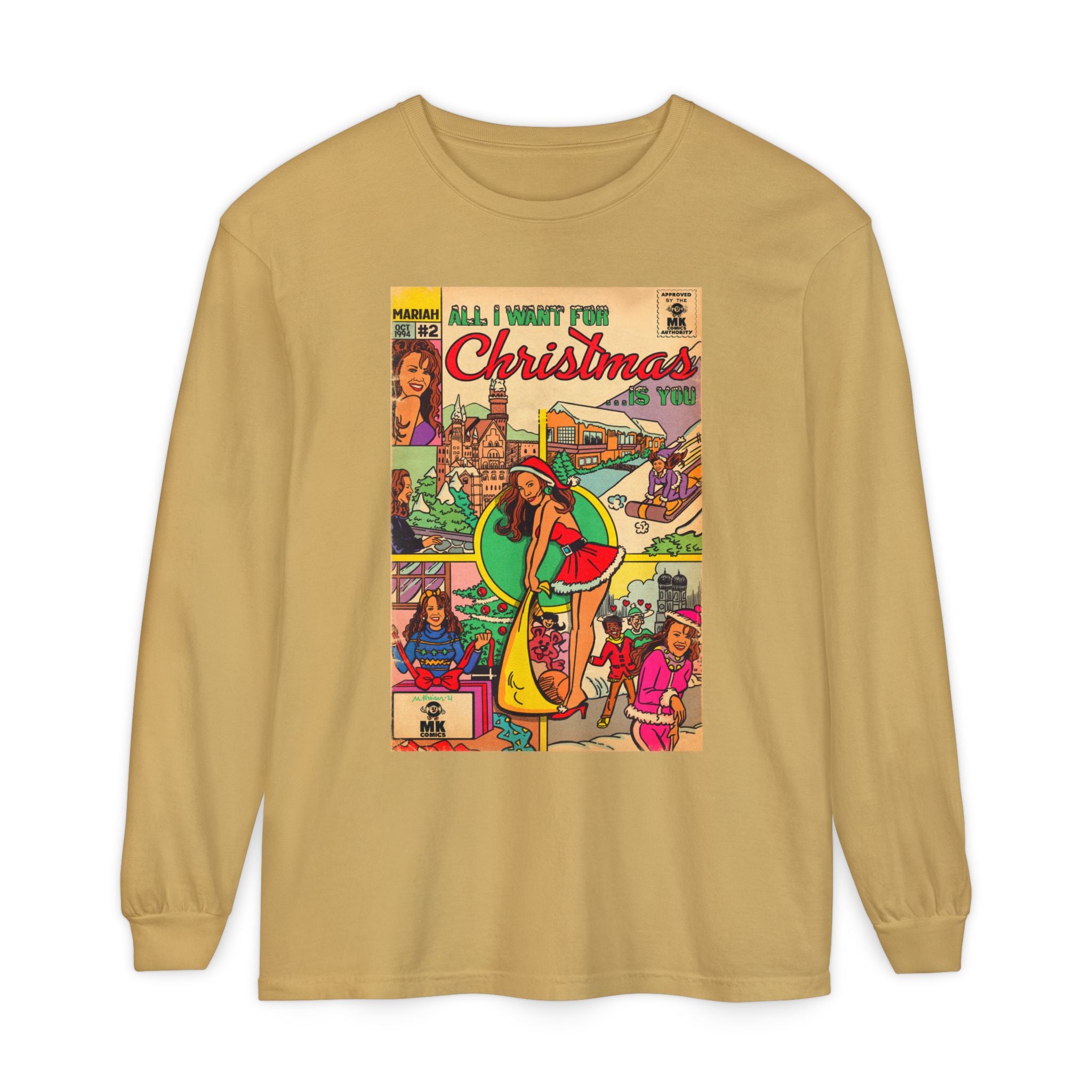 All I Want for Christmas.. - Unisex Comfort Colors Long Sleeve T-Shirt