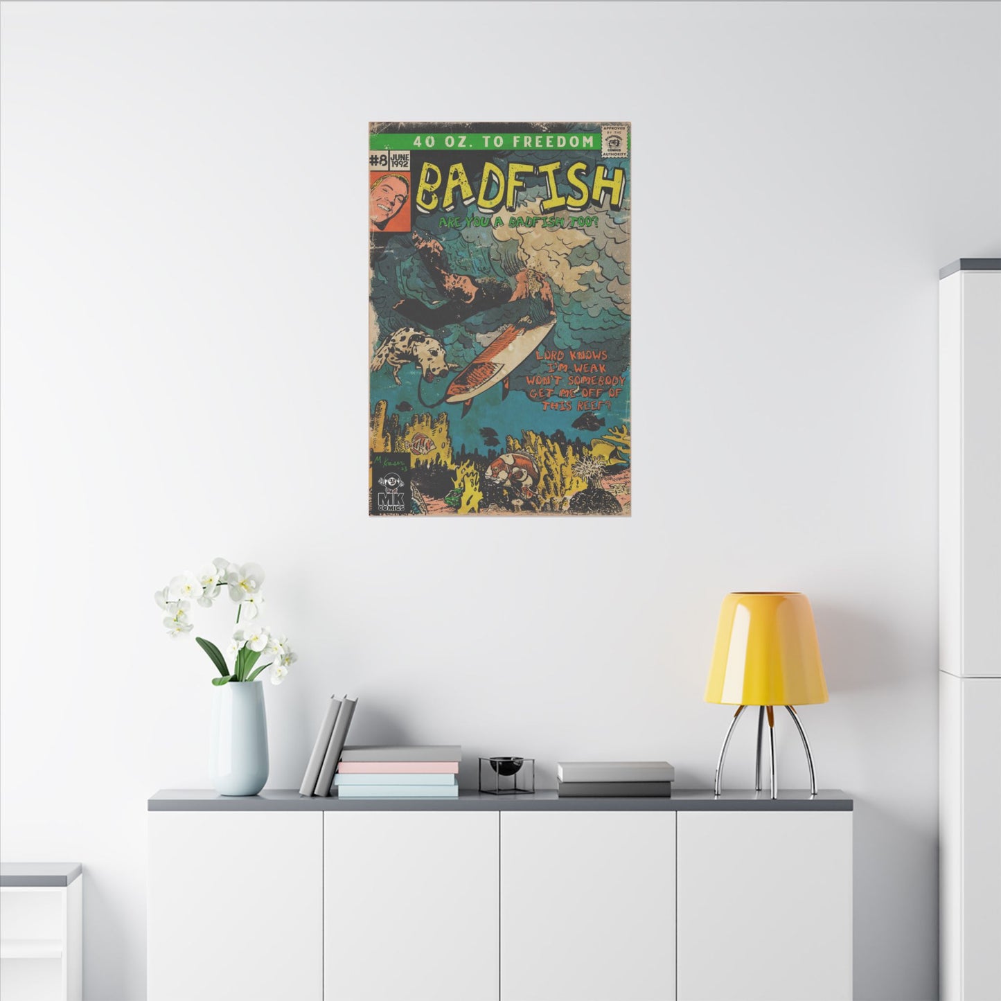 Badfish - Matte Canvas, Stretched, 0.75"