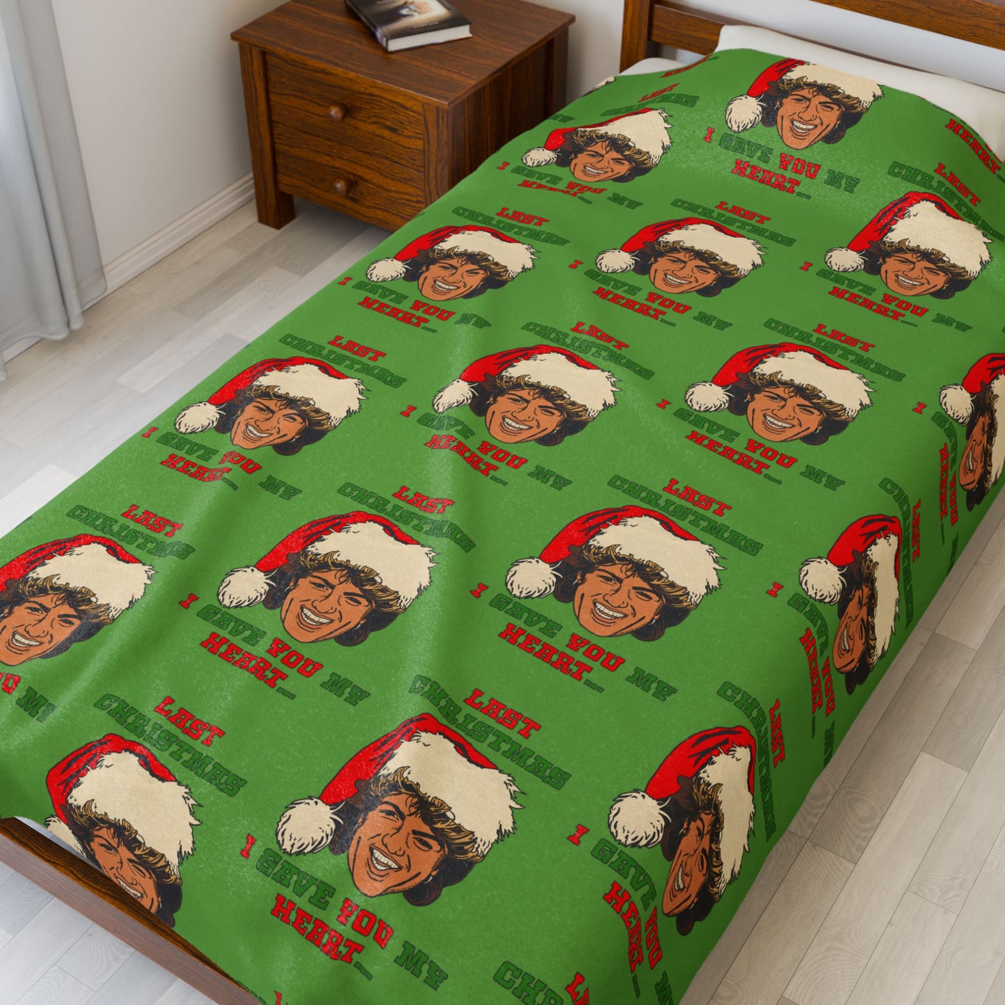 Last Christmas I Gave you my Heart - Velveteen Plush Blanket