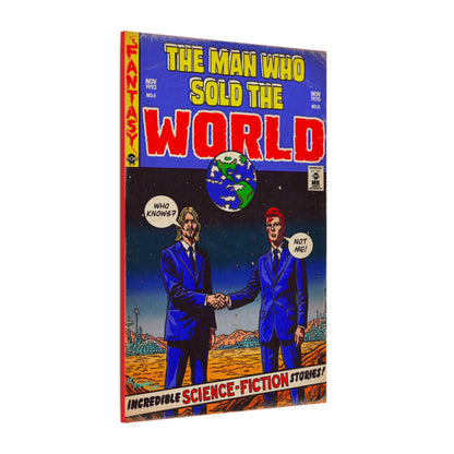 Bowie & Cobain - The Man Who Sold the World - Matte Canvas, Stretched