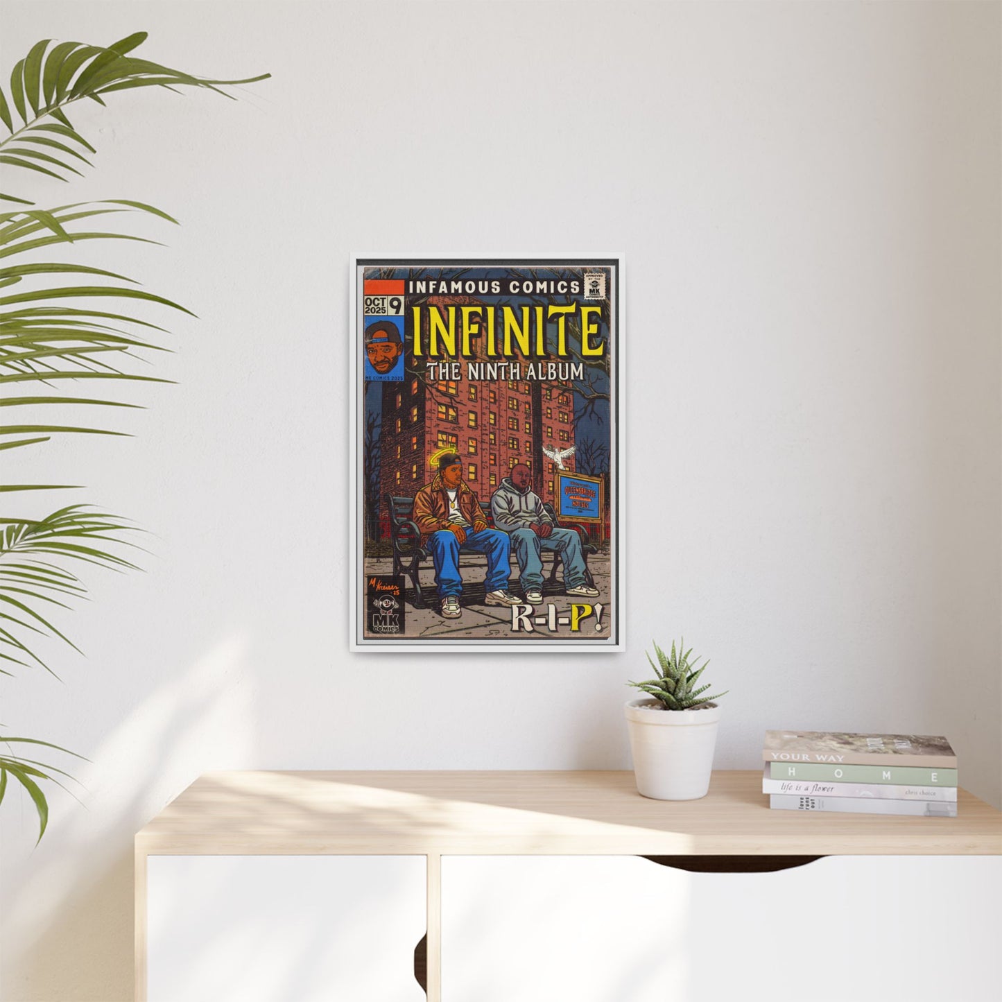 Infinite - Comic Book Art - Matte Canvas, Framed (Multi-color)
