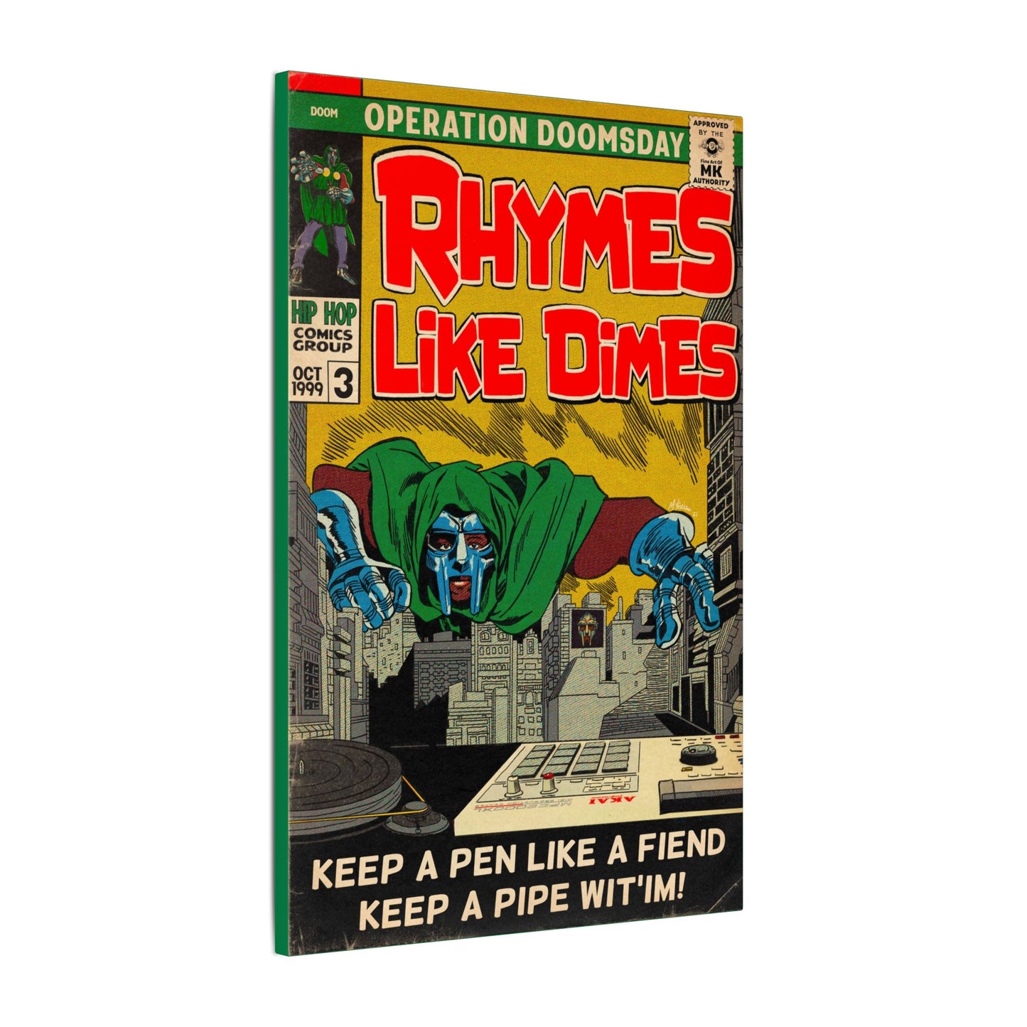 Rhymes Like Dimes - Matte Canvas, Stretched, 0.75" (Multi-Size)