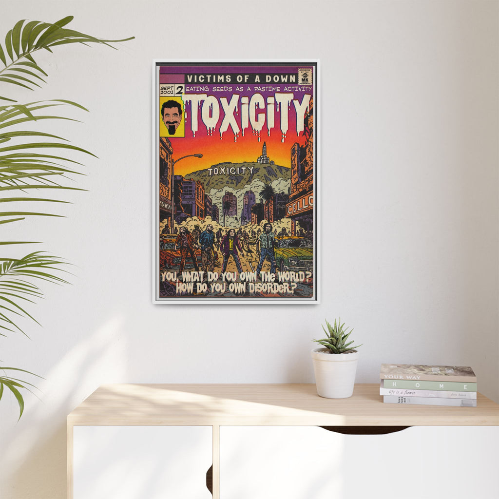 Toxicity - Matte Canvas, Framed (Multi-color)