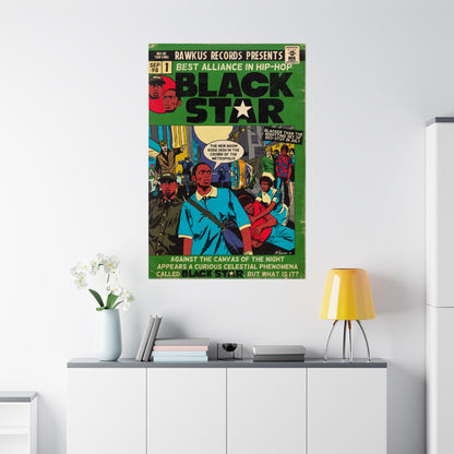 Black Star - Hip Hop Comic -Matte Vertical Posters