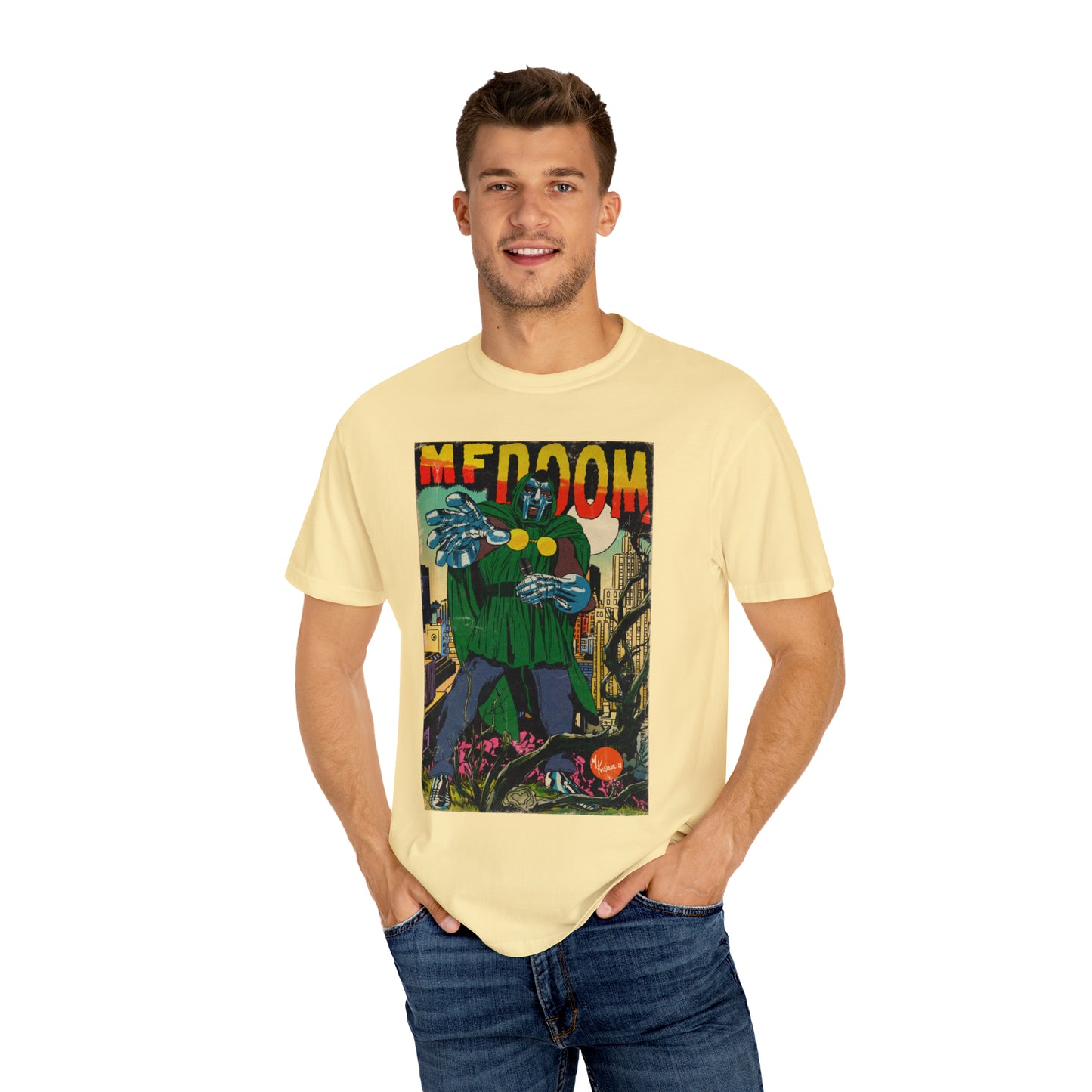 MF Doom Comic Book Art - Unisex Comfort Colors T-shirt