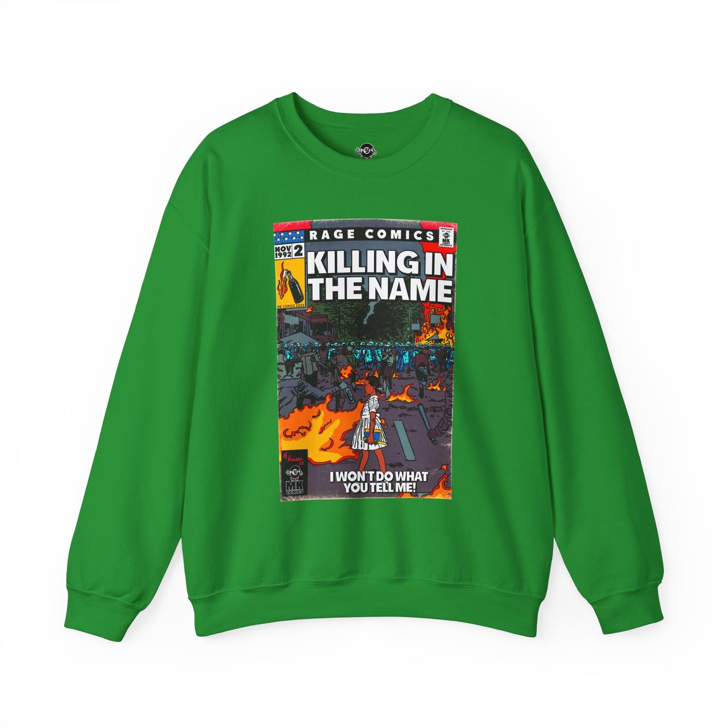Rage - Killing In the Name - Unisex Heavy Blend™ Crewneck Sweatshirt