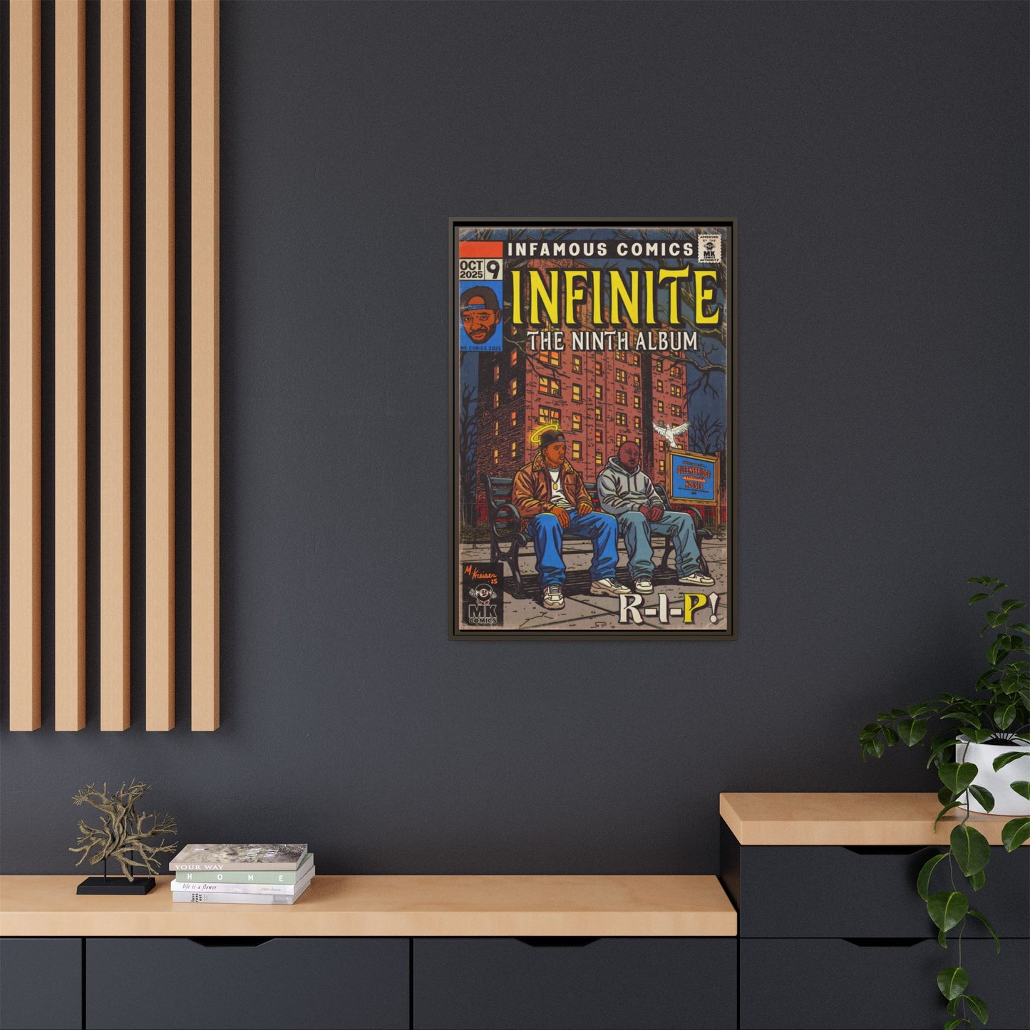 Infinite - Comic Book Art - Matte Canvas, Framed (Multi-color)