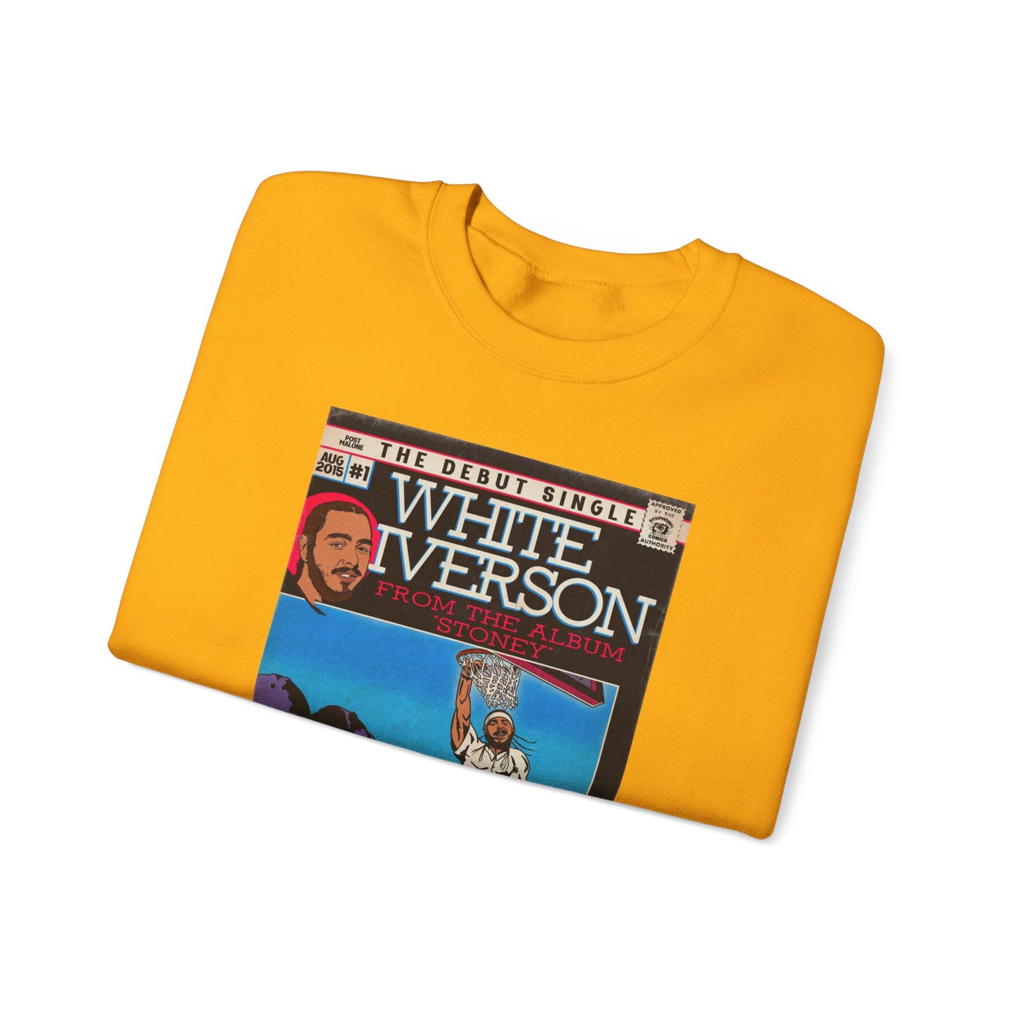 Post Malone - White Iverson -  Unisex Heavy Blend™ Crewneck Sweatshirt