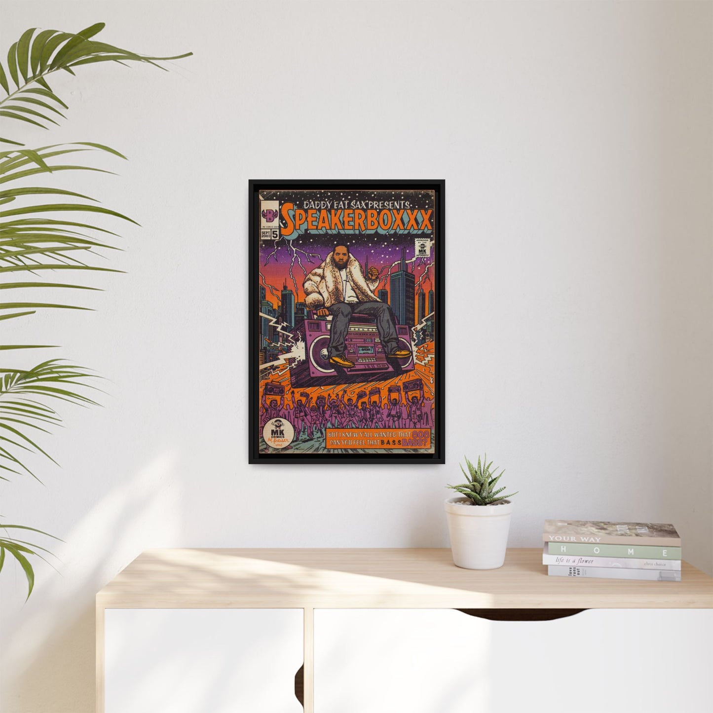 Speaker Boxxx - Matte Canvas, Framed (Multi-color)