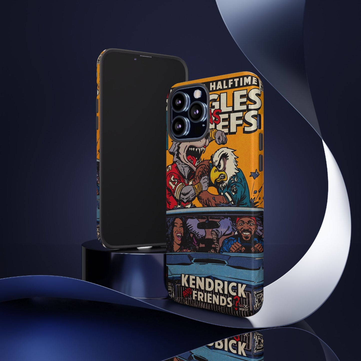 Kendrick & SZA - 2025 Halftime - Eagles vs Chiefs - Tough Phone Cases