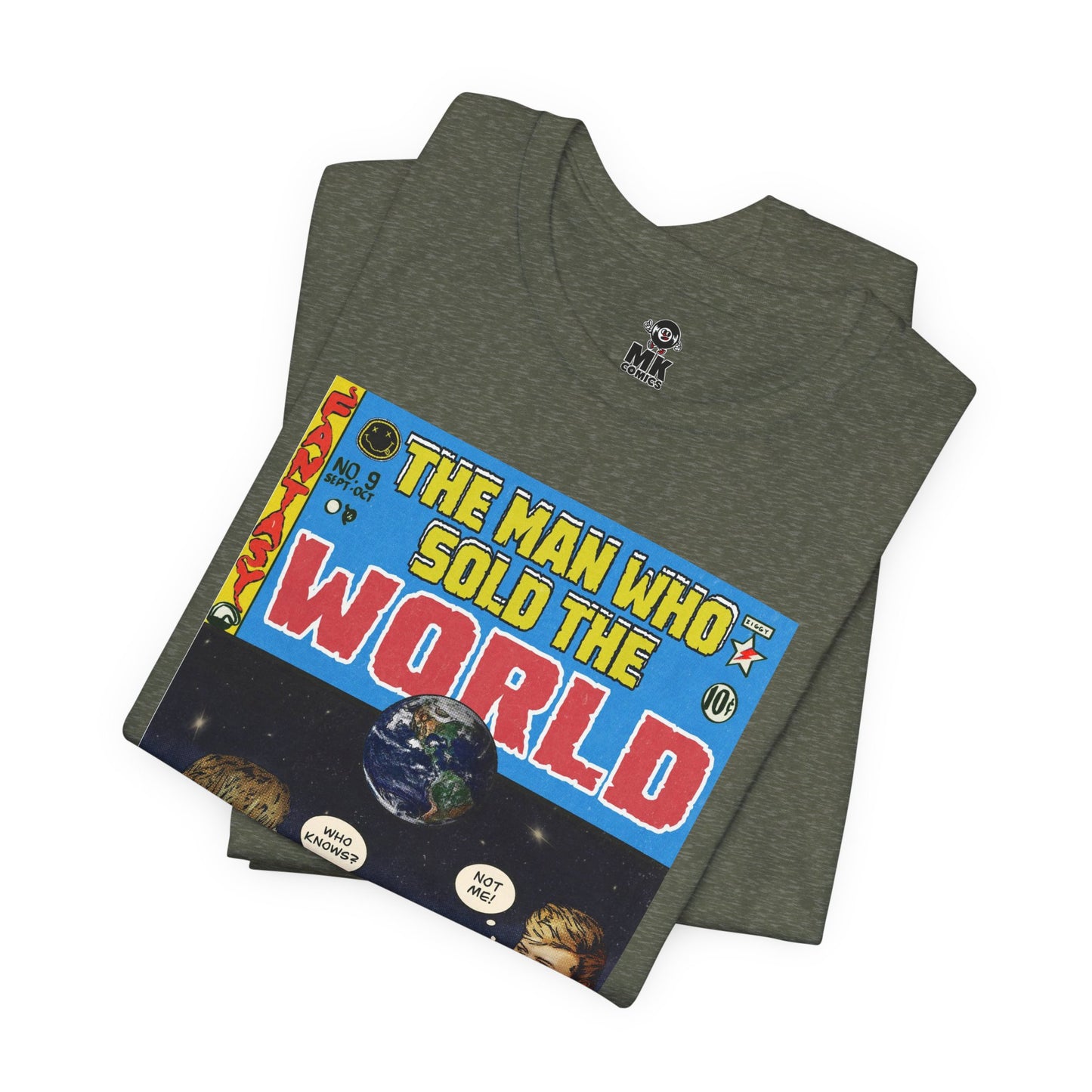 Bowie & Cobain - The Man Who Sold the World - Unisex Jersey Short Sleeve Tee