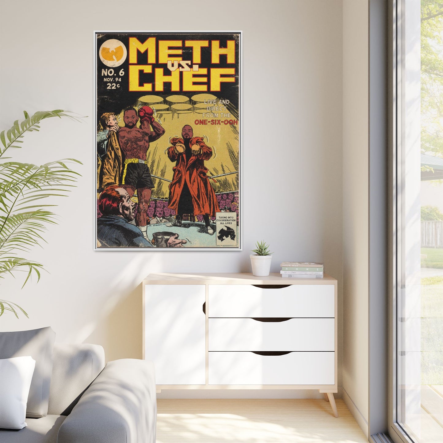 Method Man & Raekwon - Meth vs. Chef - Gallery Canvas Wraps, Vertical Frame