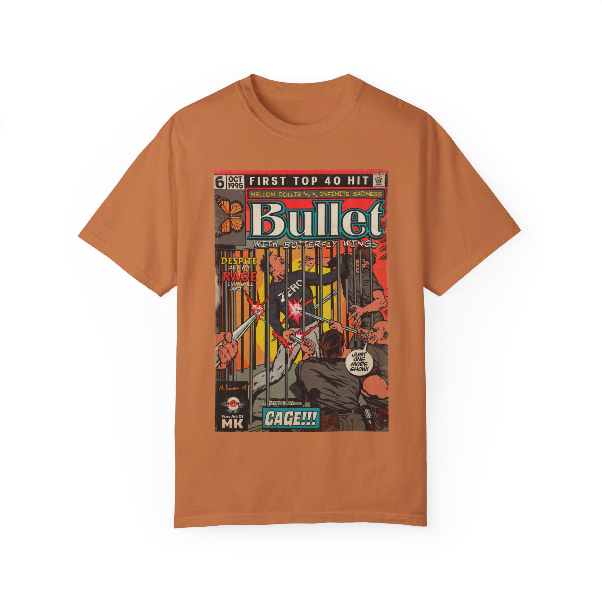 Bullet With Butterfly Wings - Unisex Comfort Colors T-shirt