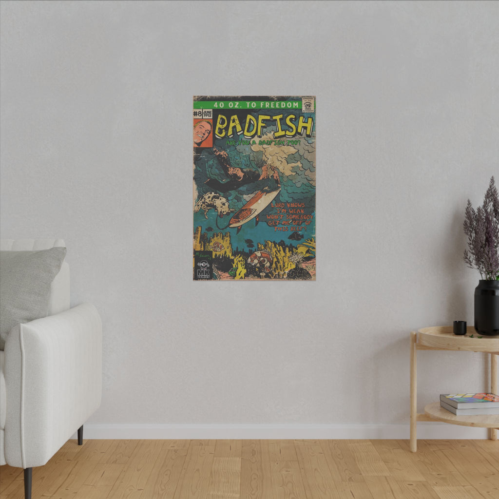 Badfish - Matte Canvas, Stretched, 0.75"