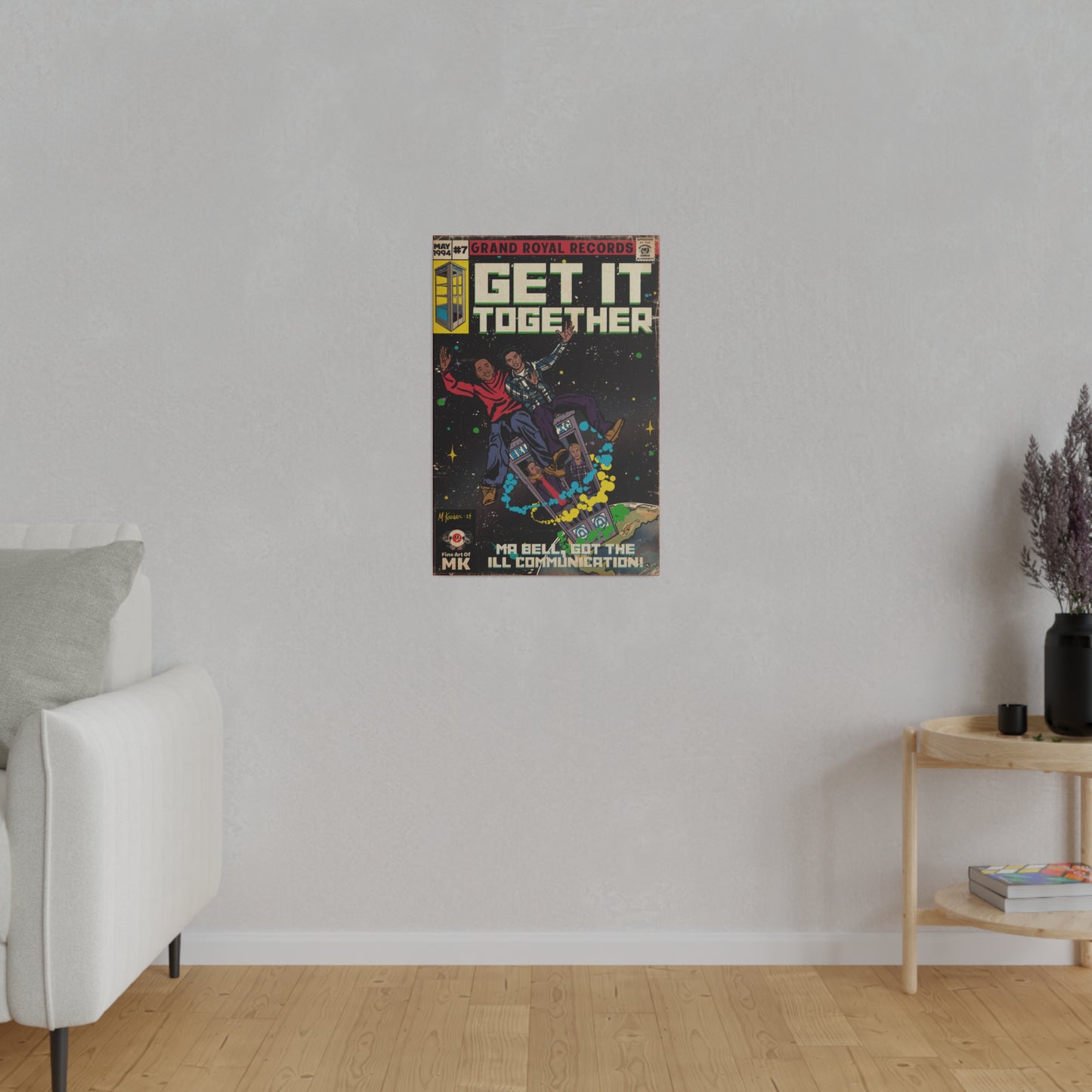 Beastie Boys & Q-Tip - Get it Together - Matte Canvas, Stretched, 0.75"