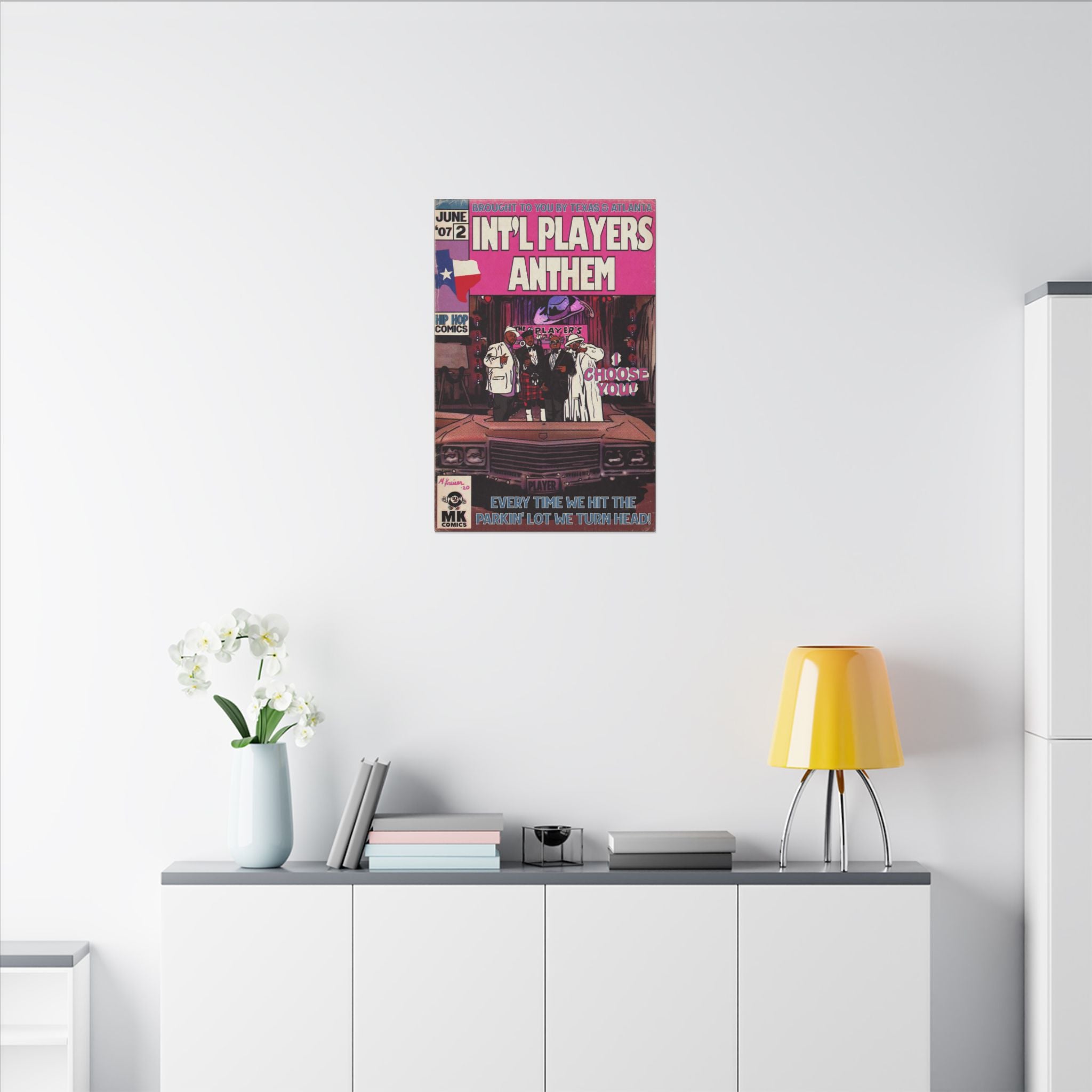 Int’l Players Anthem - Matte Canvas, Stretched, 0.75"