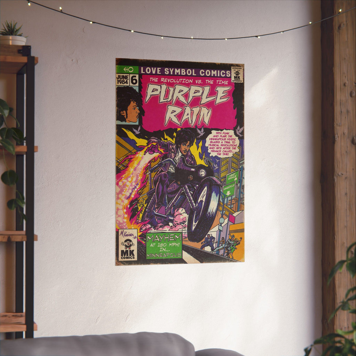 Purple Rain - Matte Vertical Posters