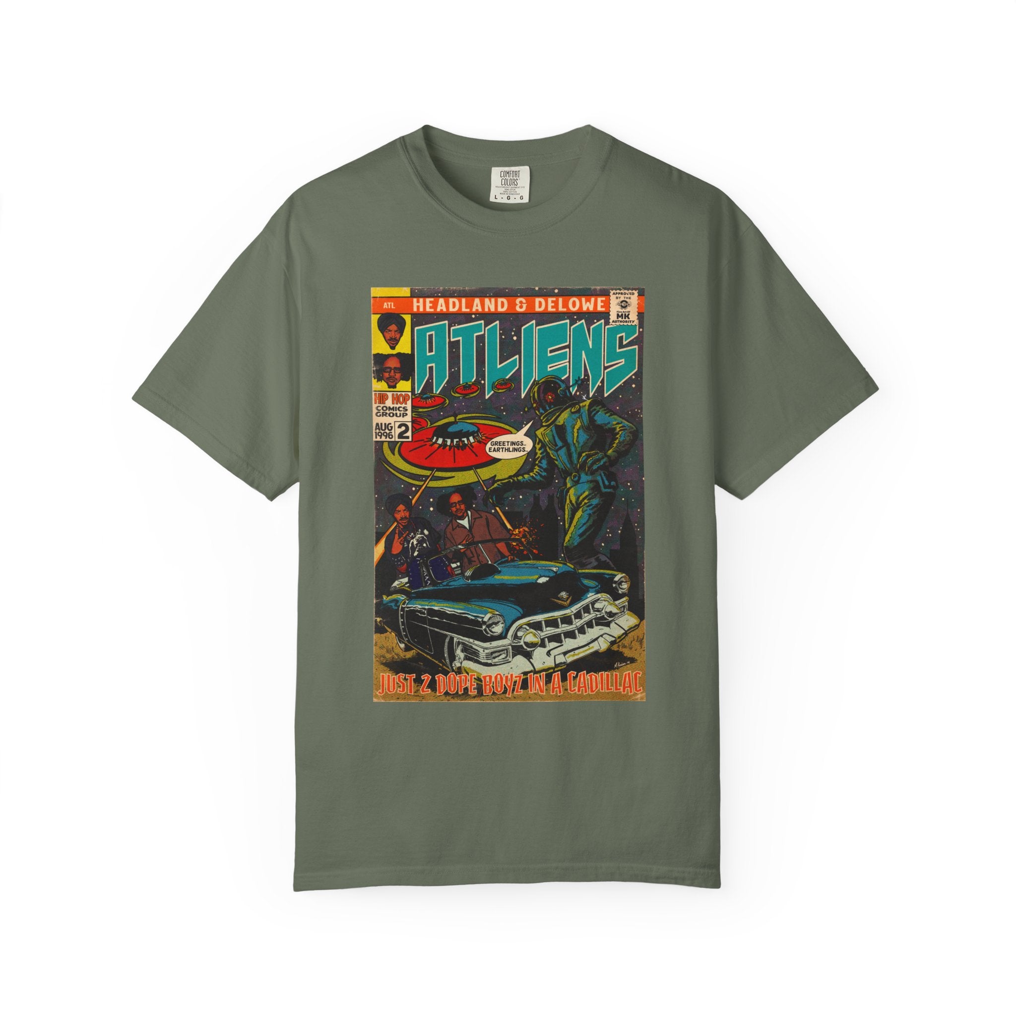 ATLiens - 2 Dope Boyz in a Cadillac - Unisex Comfort Colors T-shirt