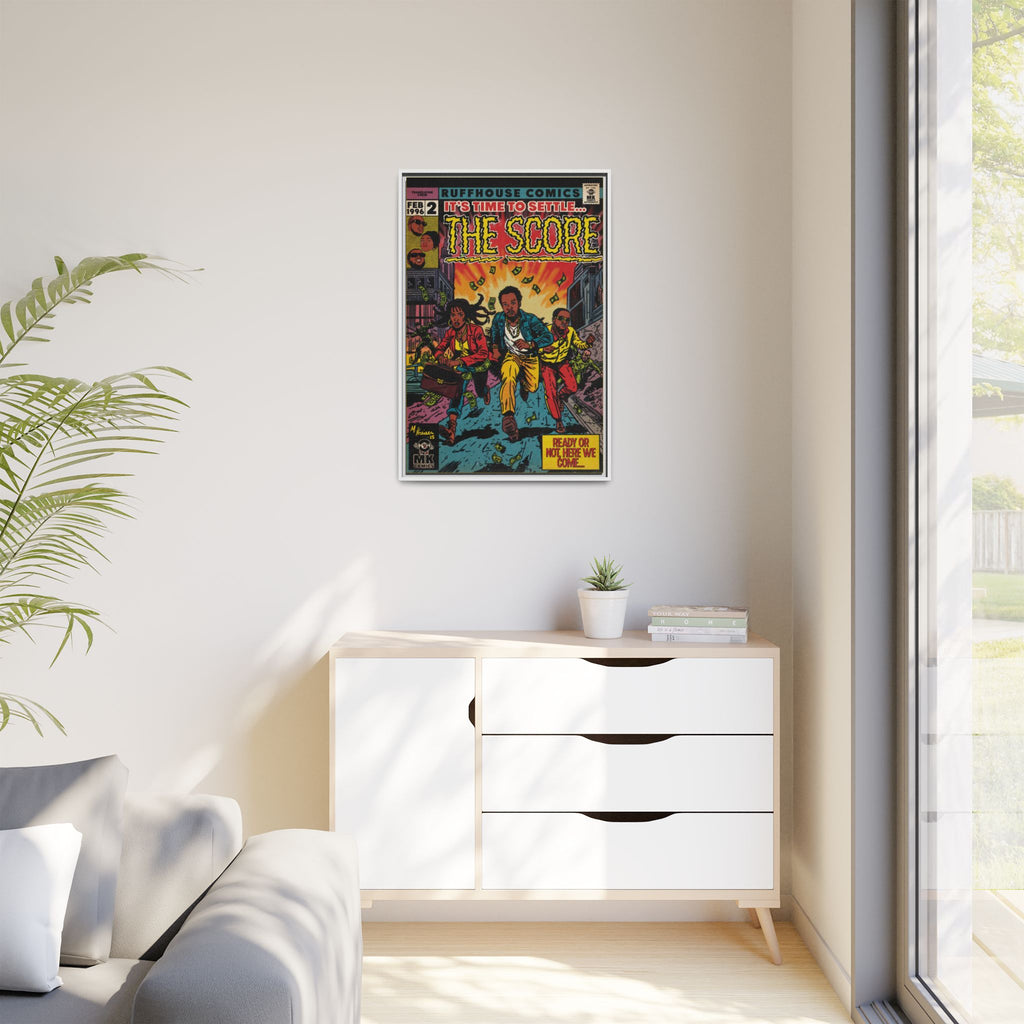 The Score - Matte Canvas, Framed (Multi-color)