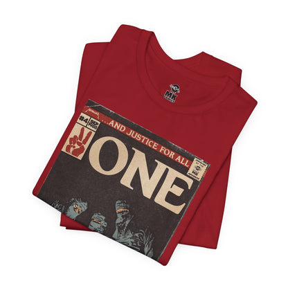 Metallica- One - Comic Book Art - Unisex Jersey Short Sleeve Tee