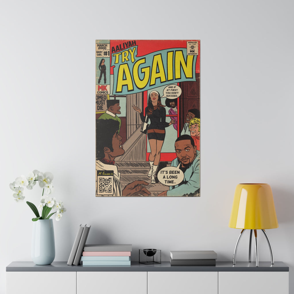 Try Again - Matte Canvas, Stretched