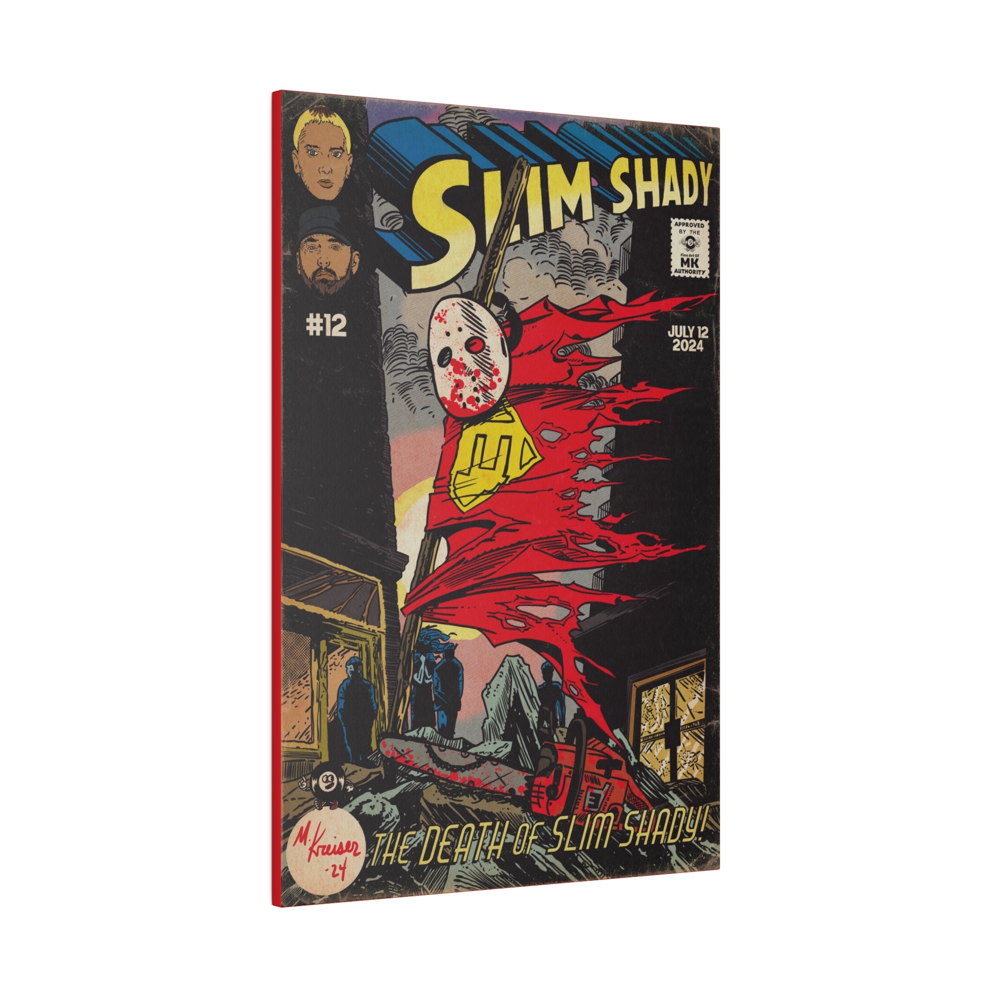 Death of Slim Shady - Matte Canvas, Stretched, 0.75"