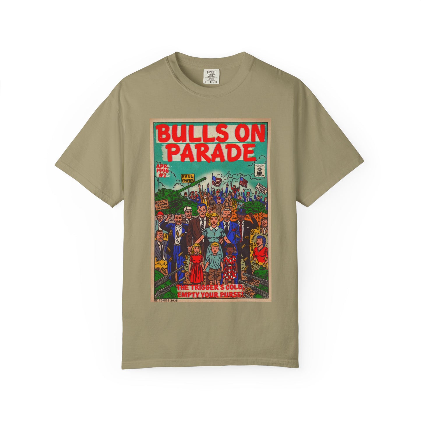 Bulls Parade - Unisex Garment-Dyed T-shirt