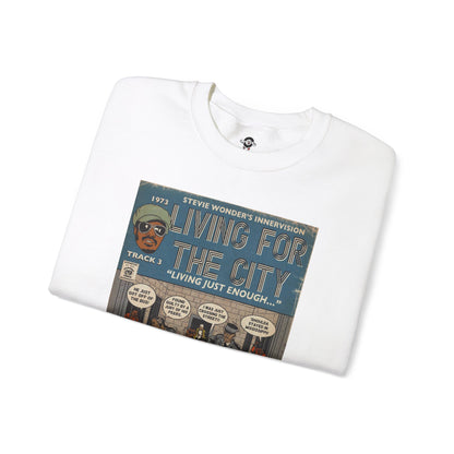 Stevie Wonder - Living For The City - Unisex Heavy Blend™ Crewneck Sweatshirt