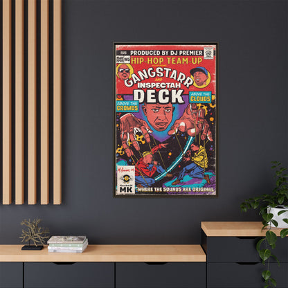Gang Starr & Inspectah Deck - Above The Clouds - Gallery Canvas Wraps, Vertical Frame