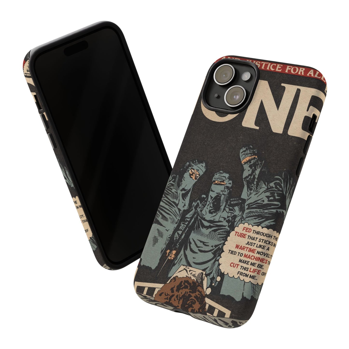 Metallica- One - Johnny Got His Gun Comic Book Art - Tough Phone Cases