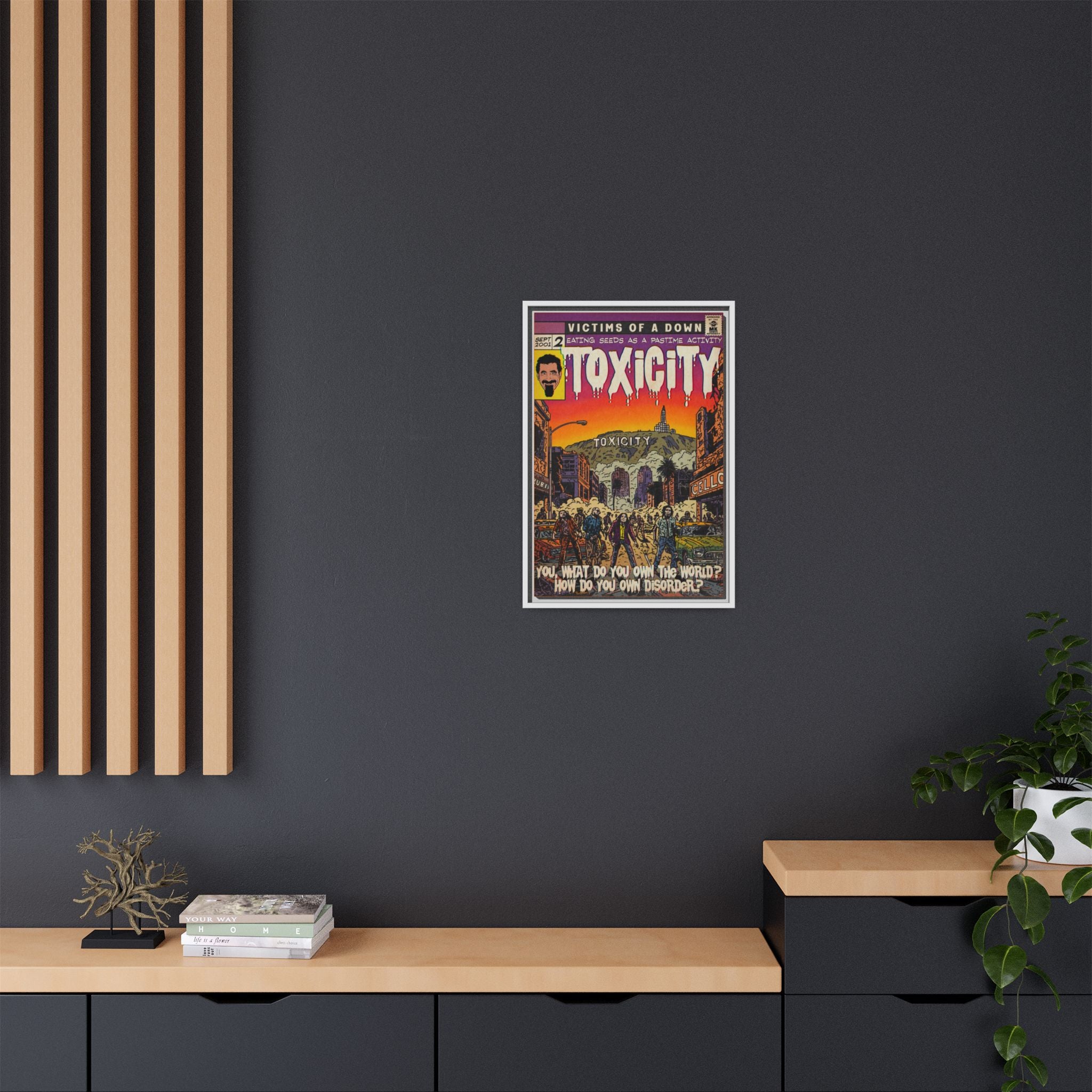 Toxicity - Matte Canvas, Framed (Multi-color)