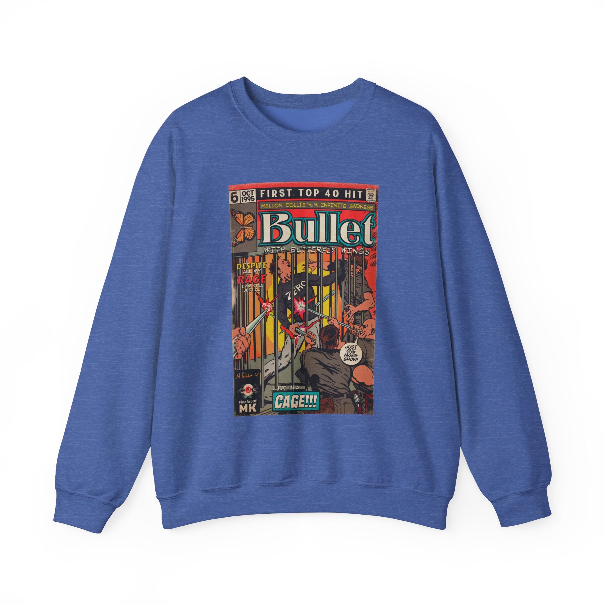 Bullet With Butterfly Wings - Unisex Heavy Blend™ Crewneck Sweatshirt