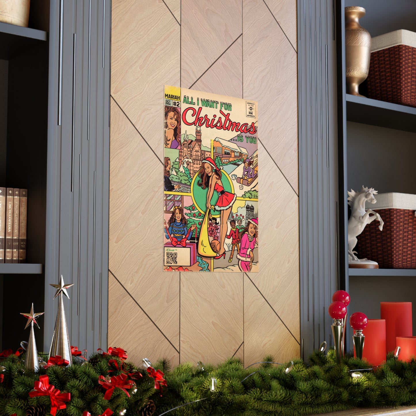 Mariah Carey - All I Want For Christmas.. - Vertical Matte Poster