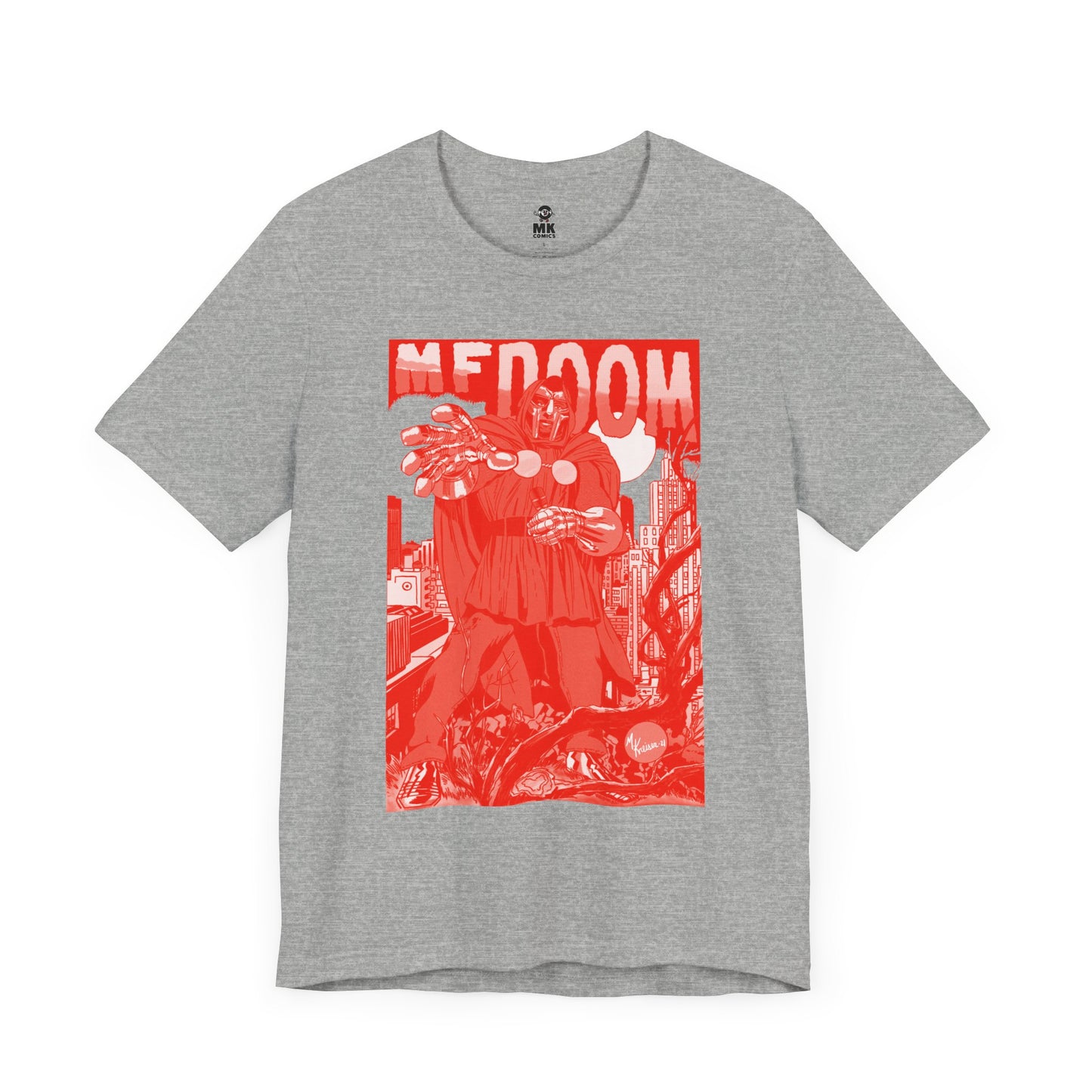 DOOM - Comic Book Art - RED VARIANT - Unisex Jersey Short Sleeve Tee