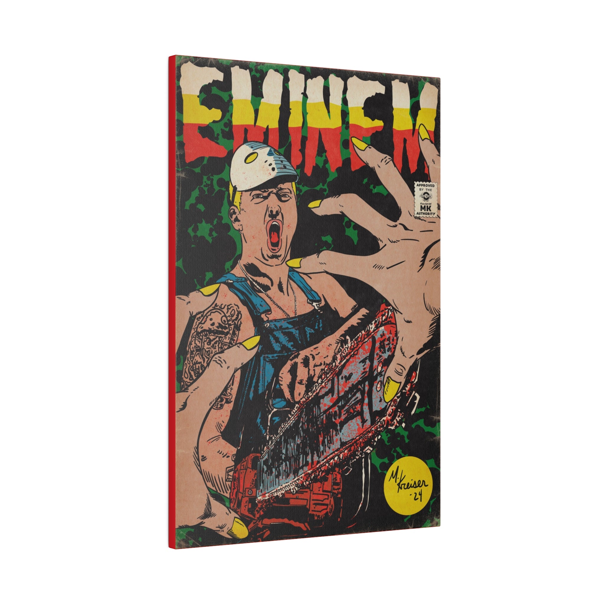 Em - Comic Book Art - Matte Canvas, Stretched, 0.75"