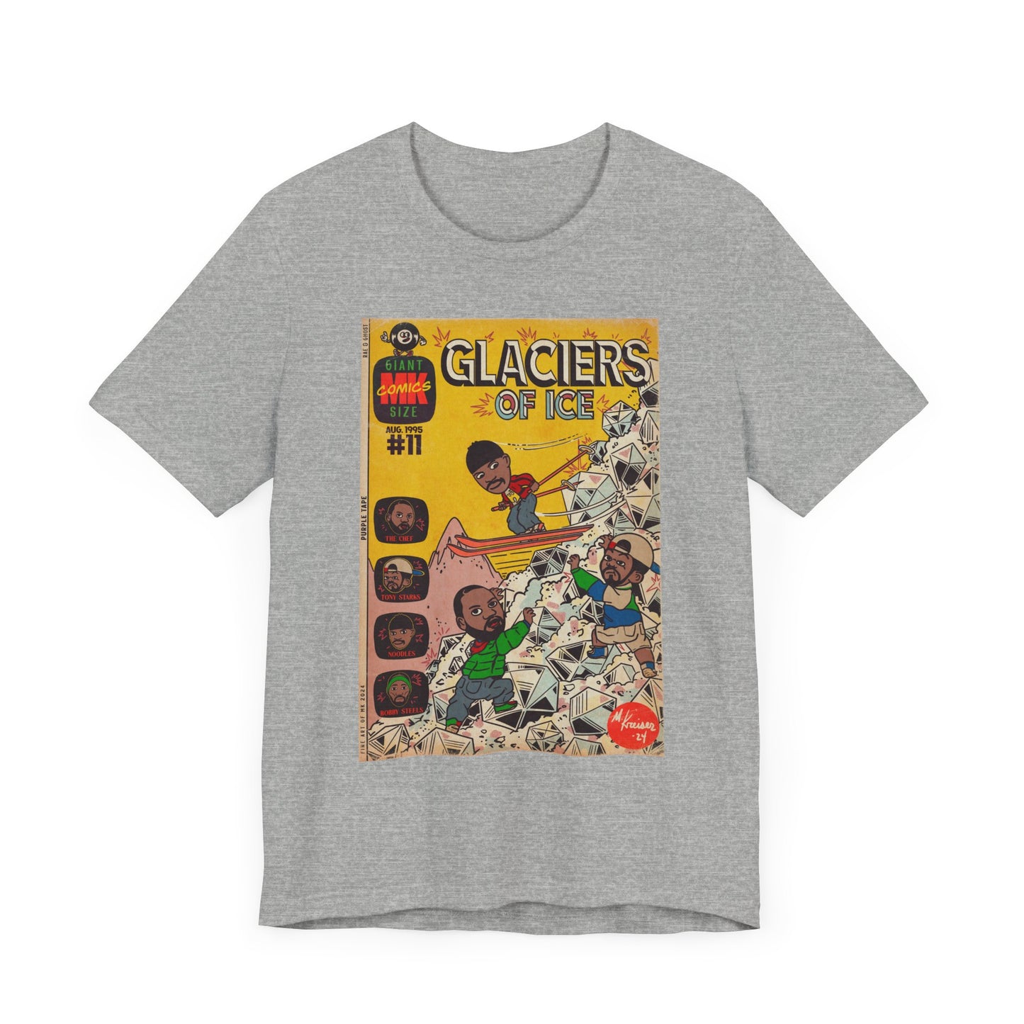 Rae, Ghost, Masta - Glaciers of Ice - Unisex Jersey Short Sleeve Tee