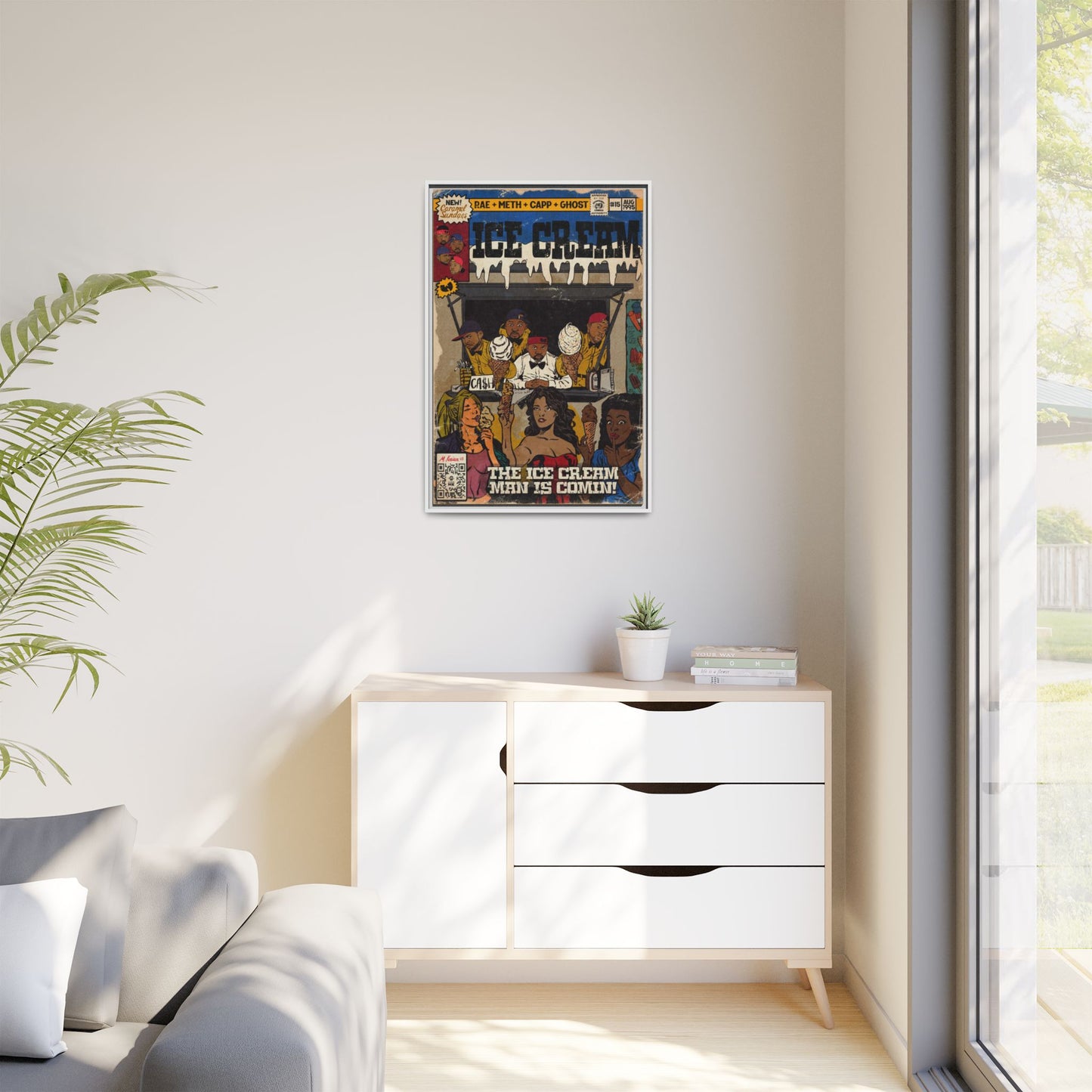 Raekwon- Ice Cream - Gallery Canvas Wraps, Vertical Frame