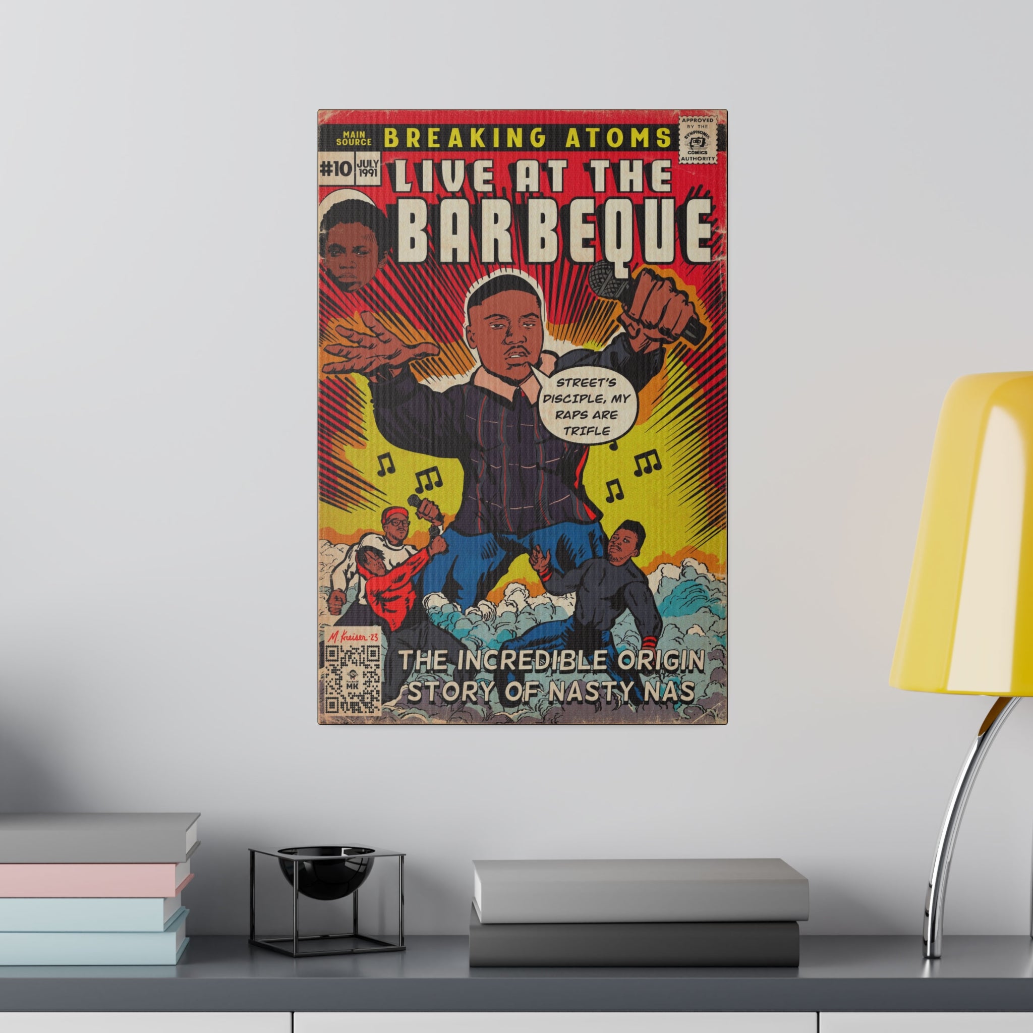 Live at the Barbeque - Matte Canvas, Stretched, 0.75"