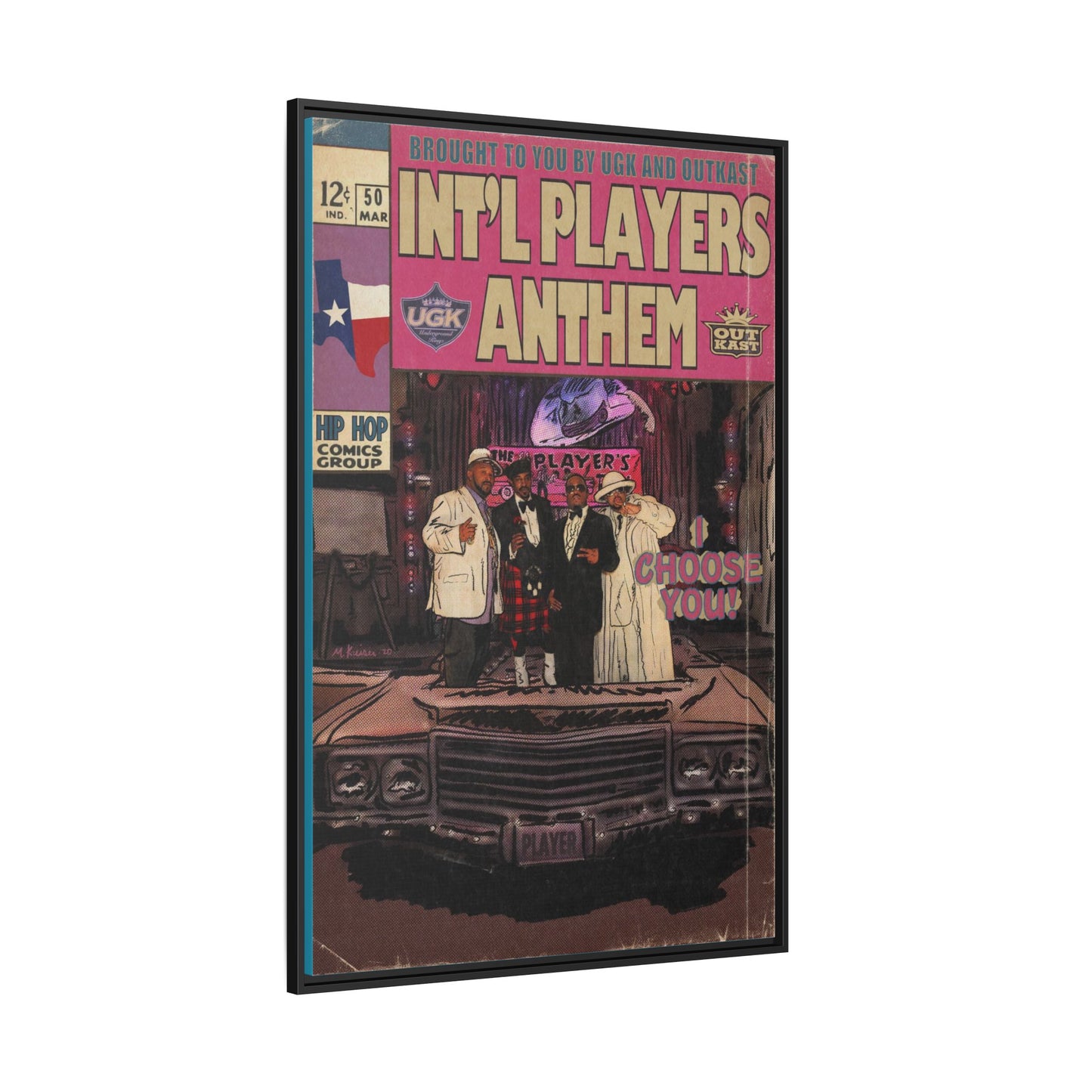 Int’l Players Anthem - Matte Canvas, Framed (Multi-color)