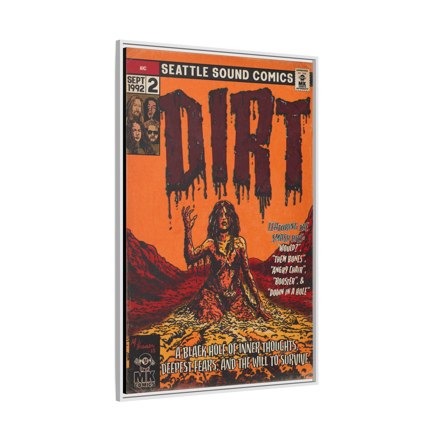 Dirt - Matte Canvas, Framed (Multi-color)