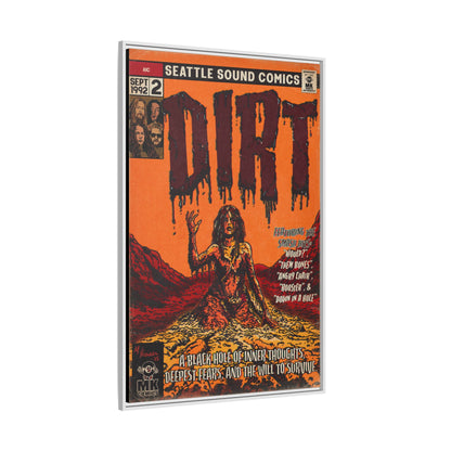 Dirt - Matte Canvas, Framed (Multi-color)